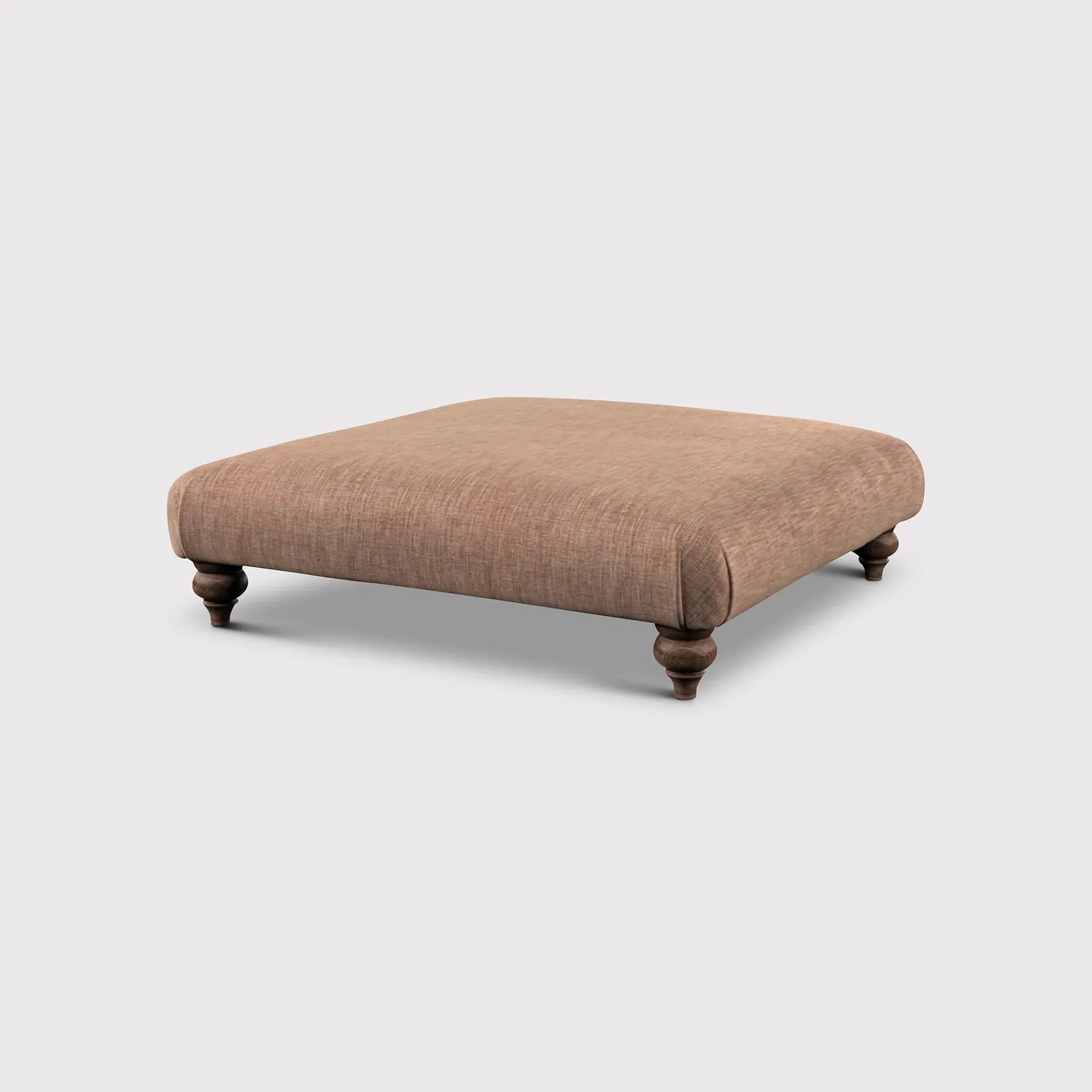 English Heritage Rosa Footstool - Pink, Fabric