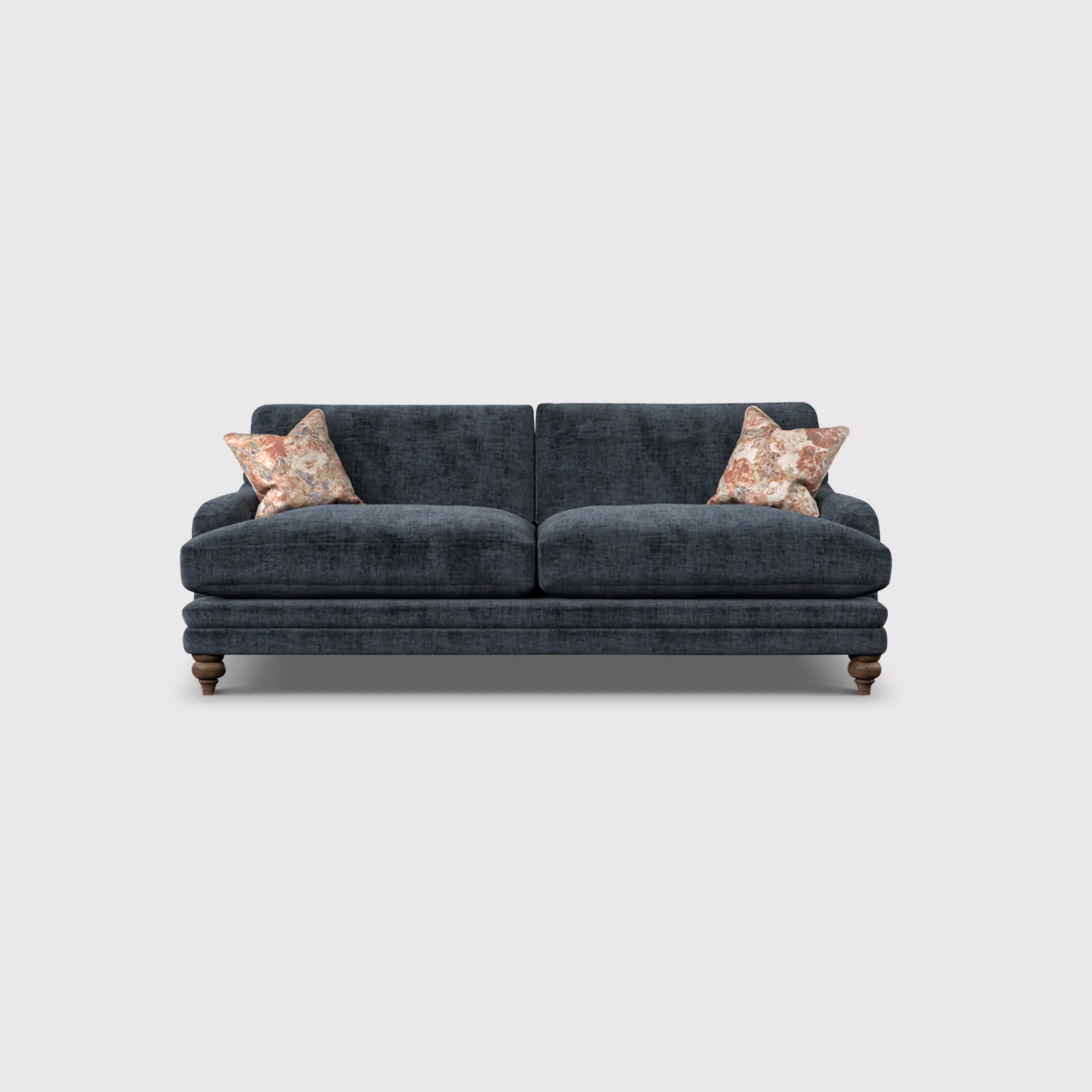 English Heritage Rosa Large Sofa - Black, Fabric image