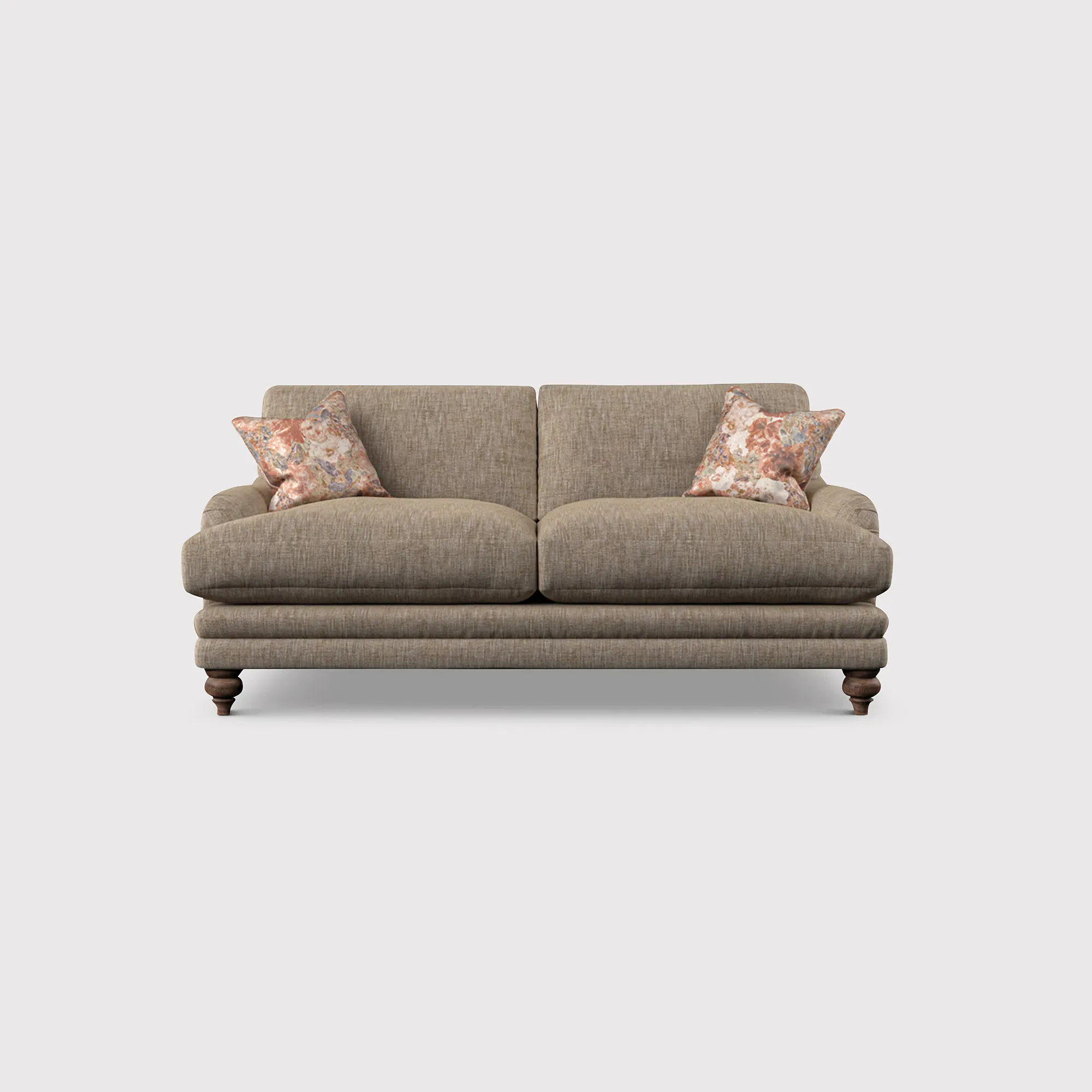 English Heritage Rosa Medium Sofa - Brown, Fabric