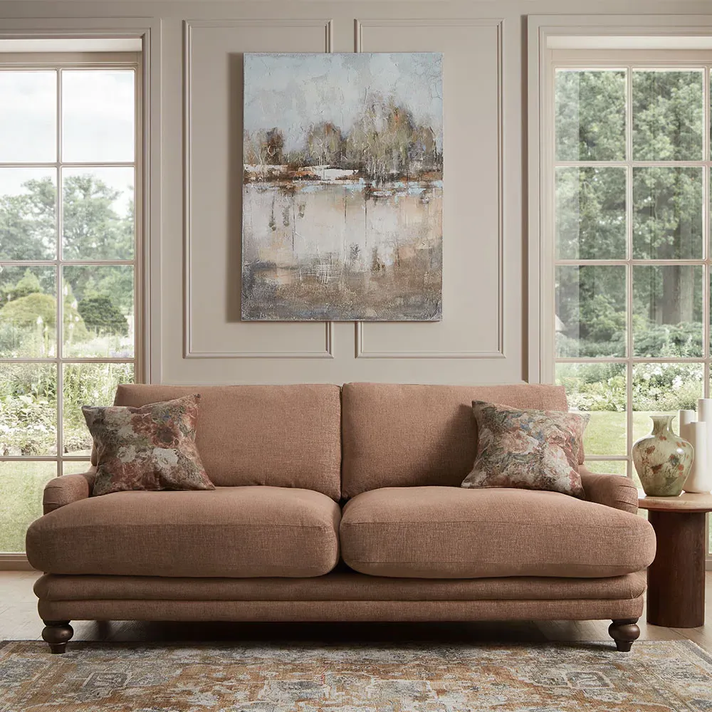 English Heritage Rosa Medium Sofa - Grey, Fabric