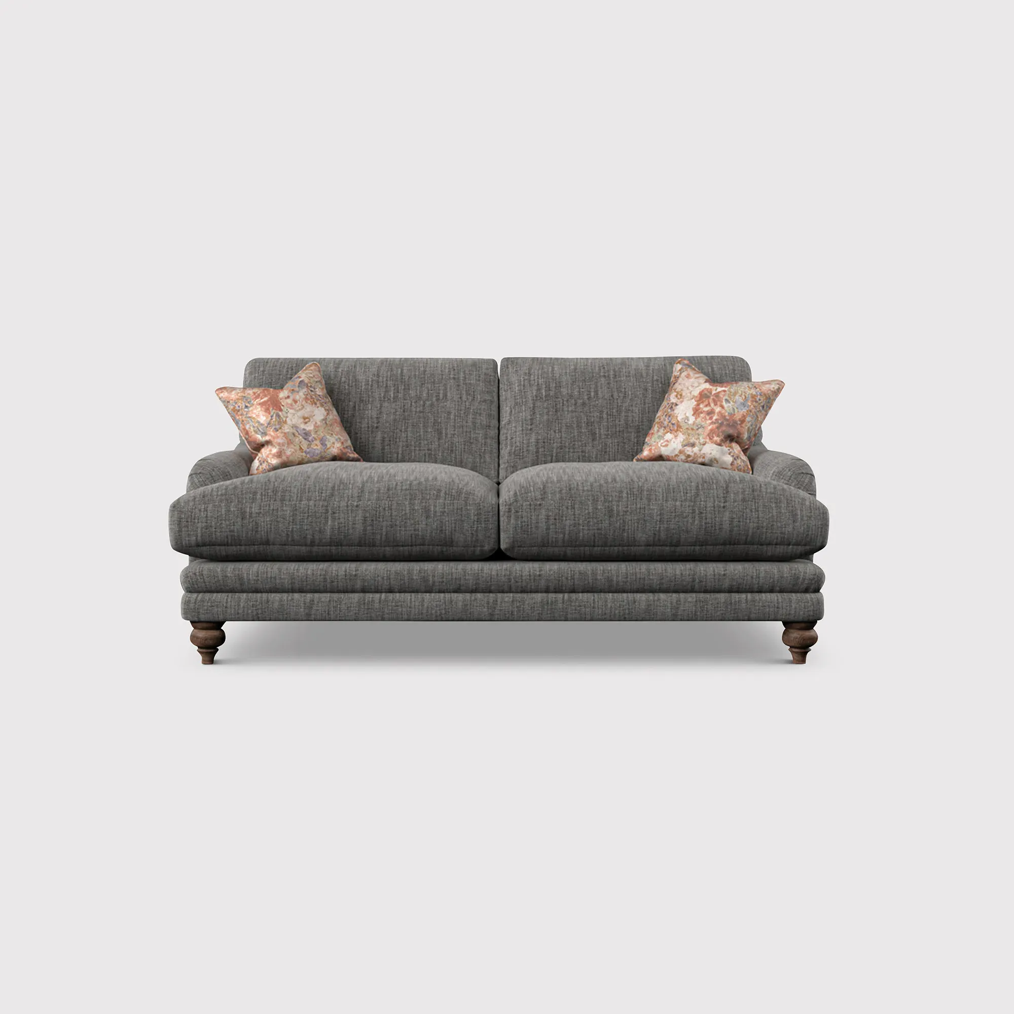 English Heritage Rosa Medium Sofa - Grey, Fabric