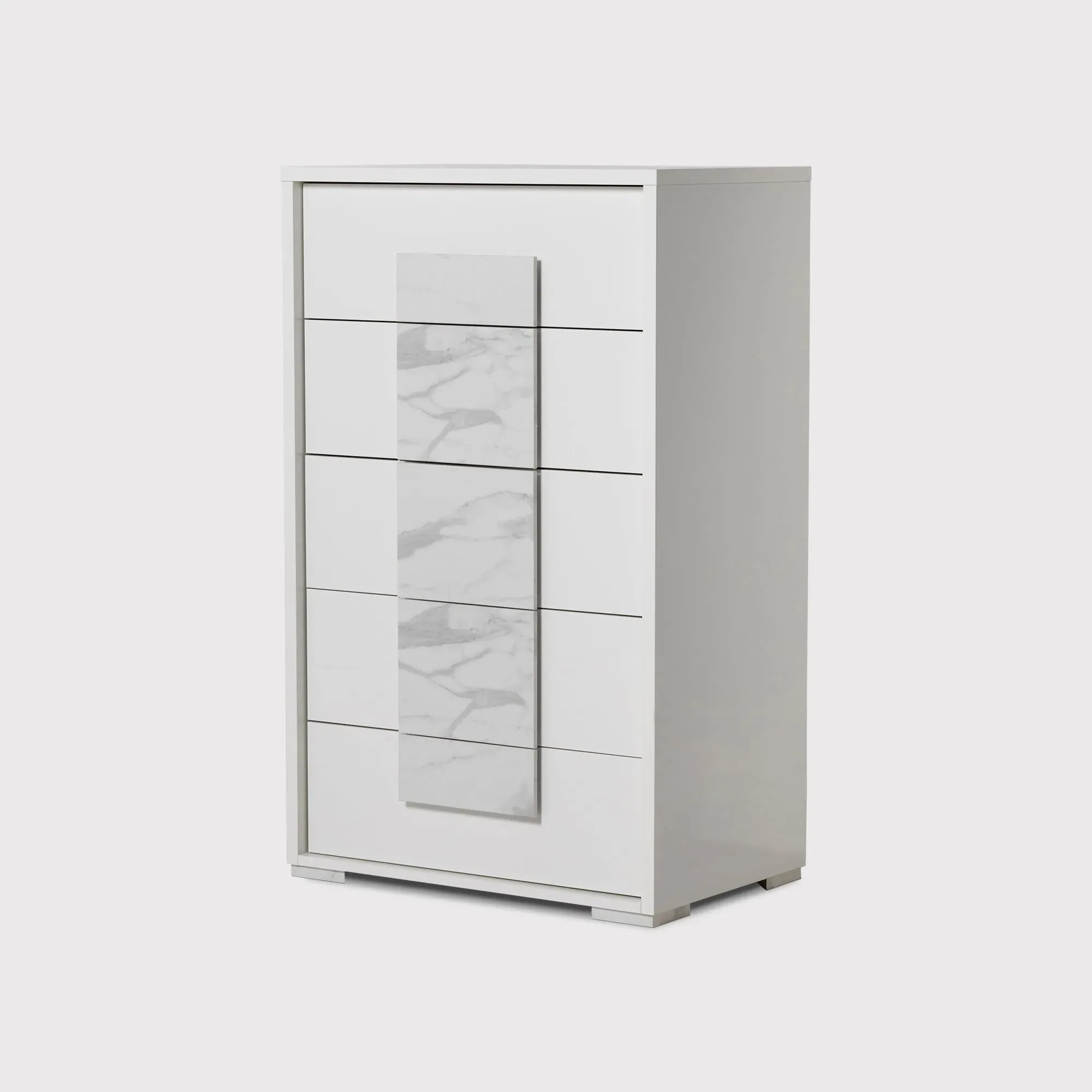 Enya 5 Drawer Dresser - White image