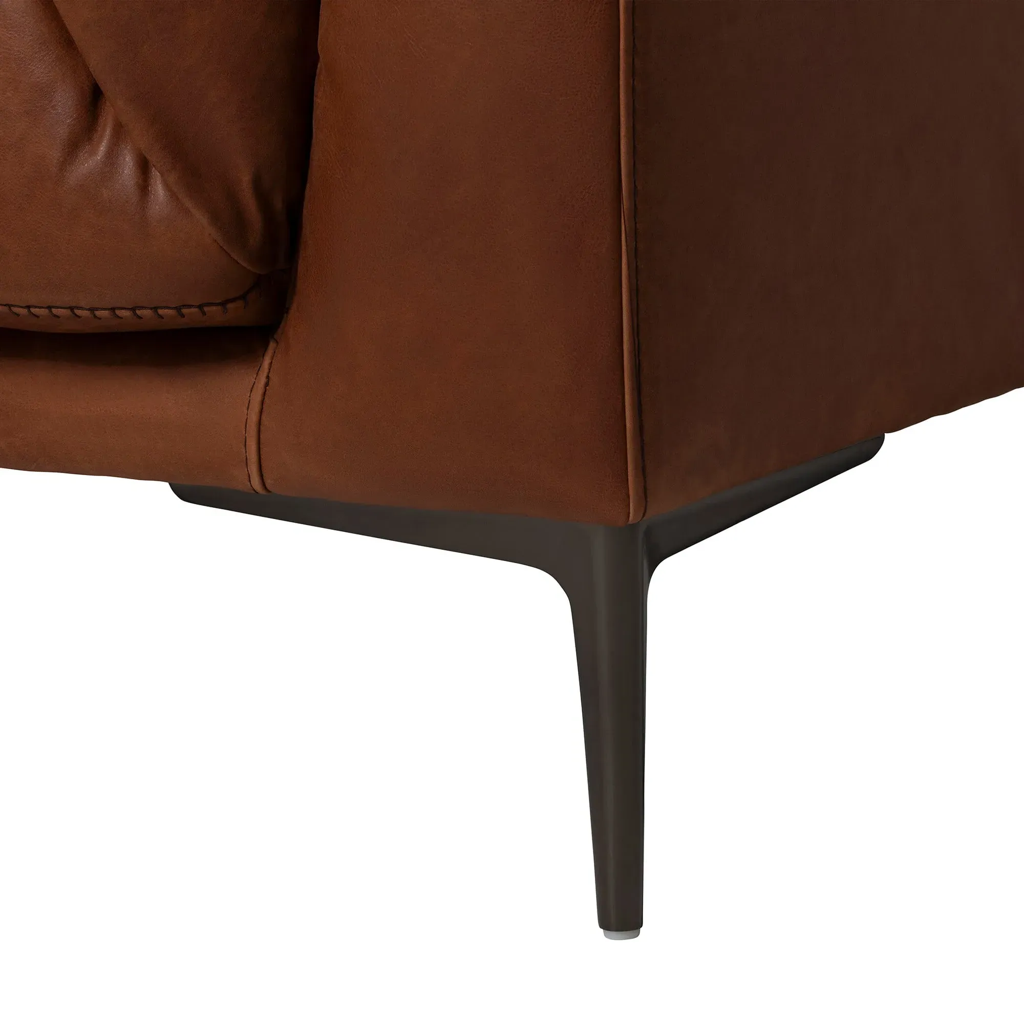 Epping 2-Seater Sofa - Brown, Leather