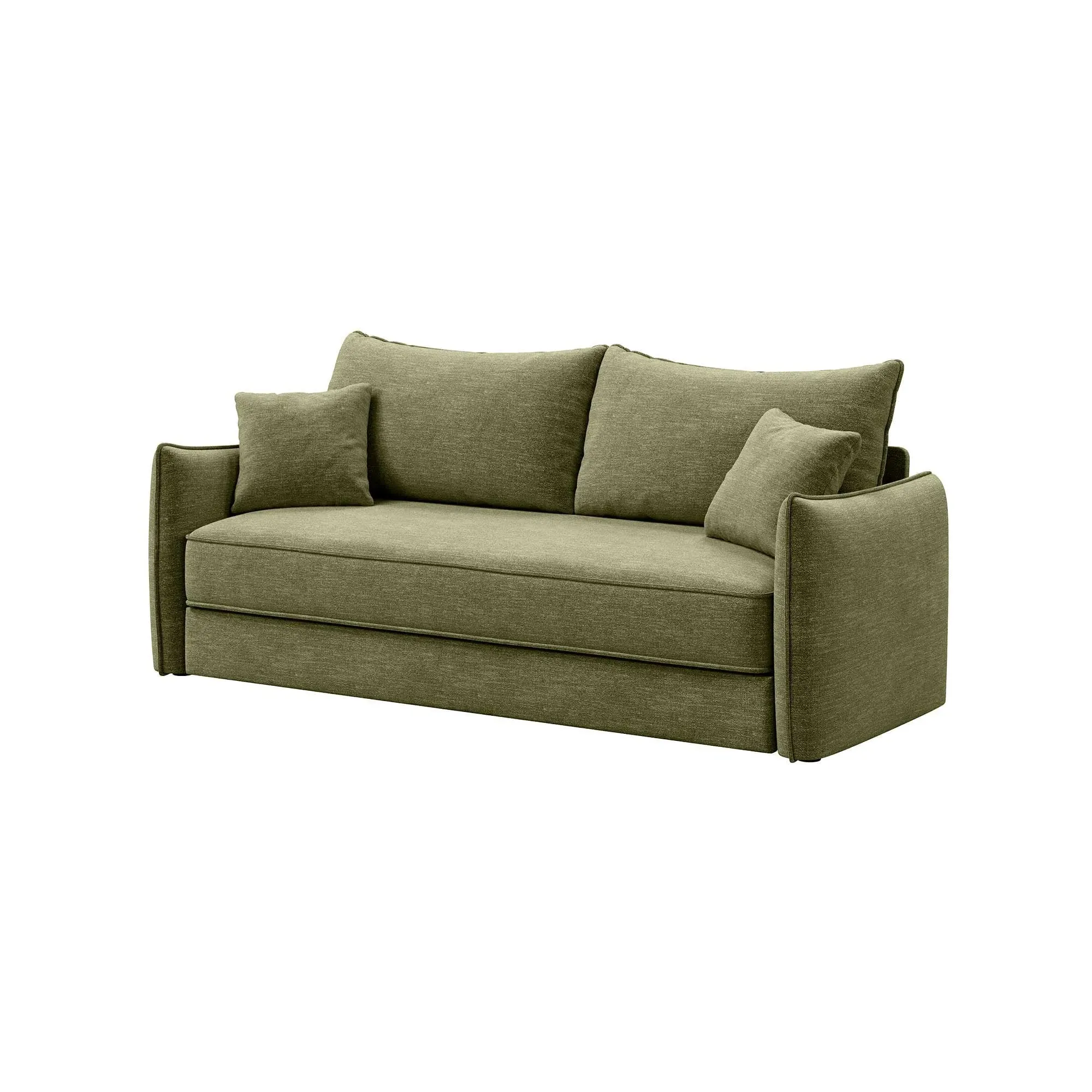 Epsom Sofa Bed with 2 Throw Pillows - Fabric