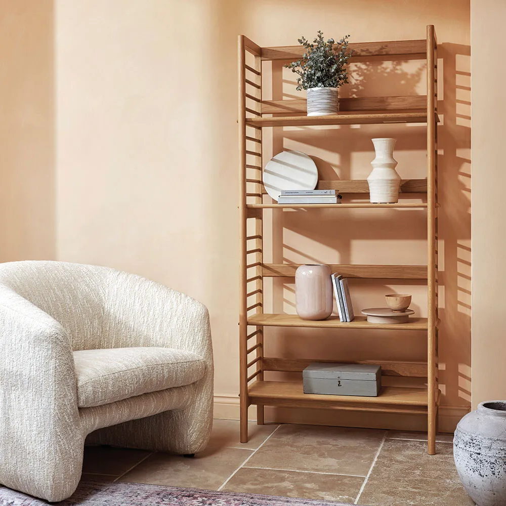 Ercol Ballatta Shelving Unit - Neutral, Oak