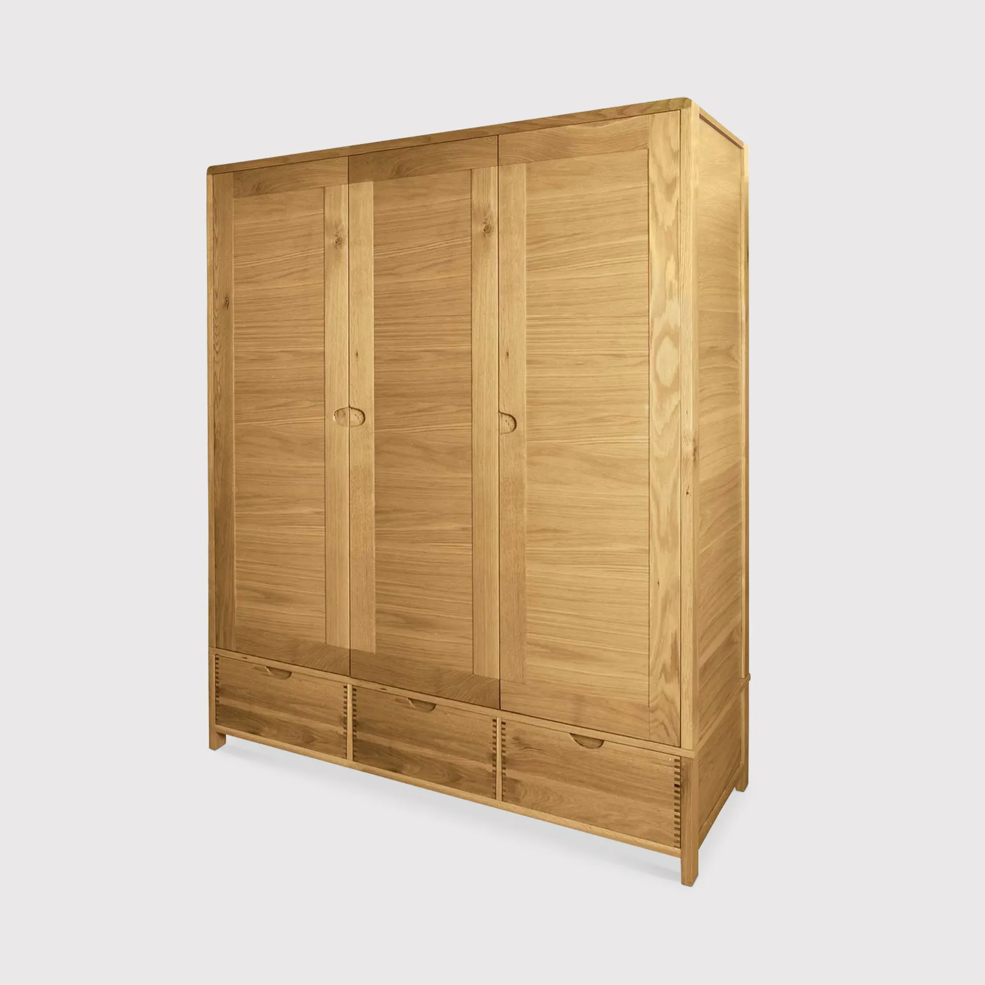 Ercol Bosco 3 Door Wardrobe - Brown, Oak