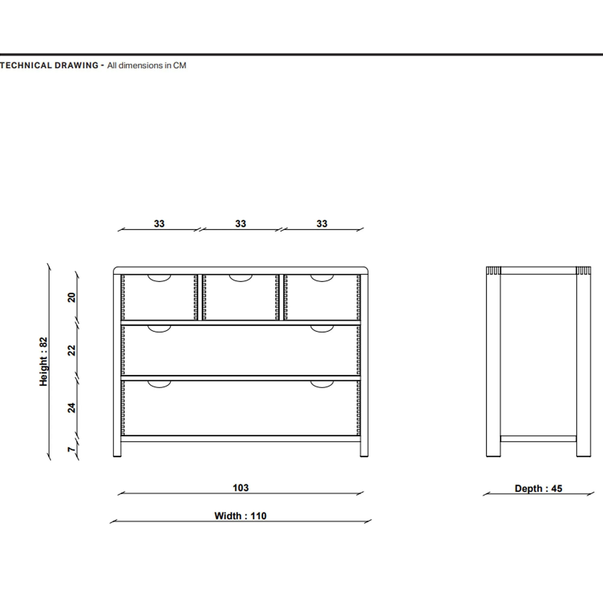 Ercol Bosco 5 Drawer Wide Chest - Neutral, Oak