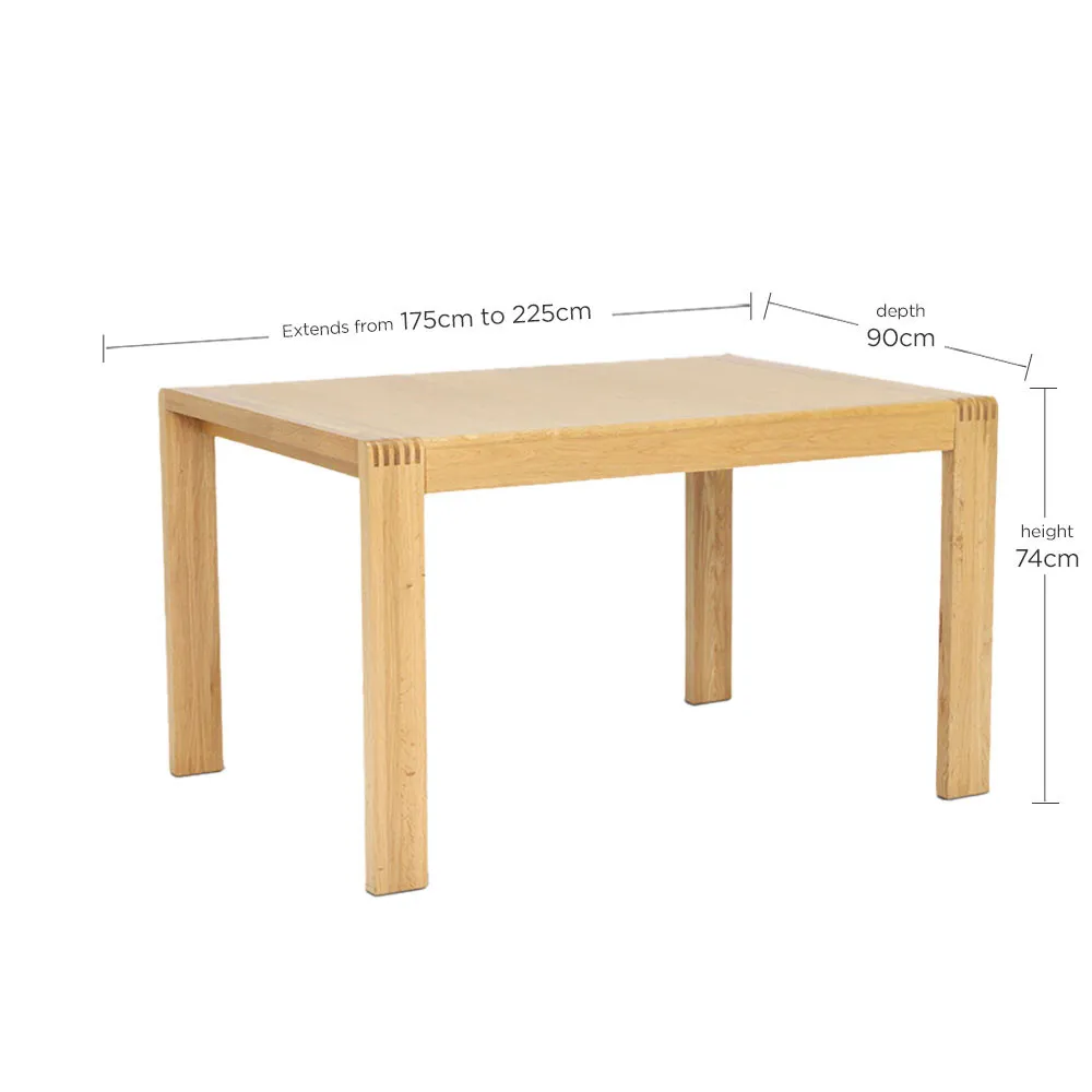 Ercol Bosco Medium Extendable Dining Table - Oak