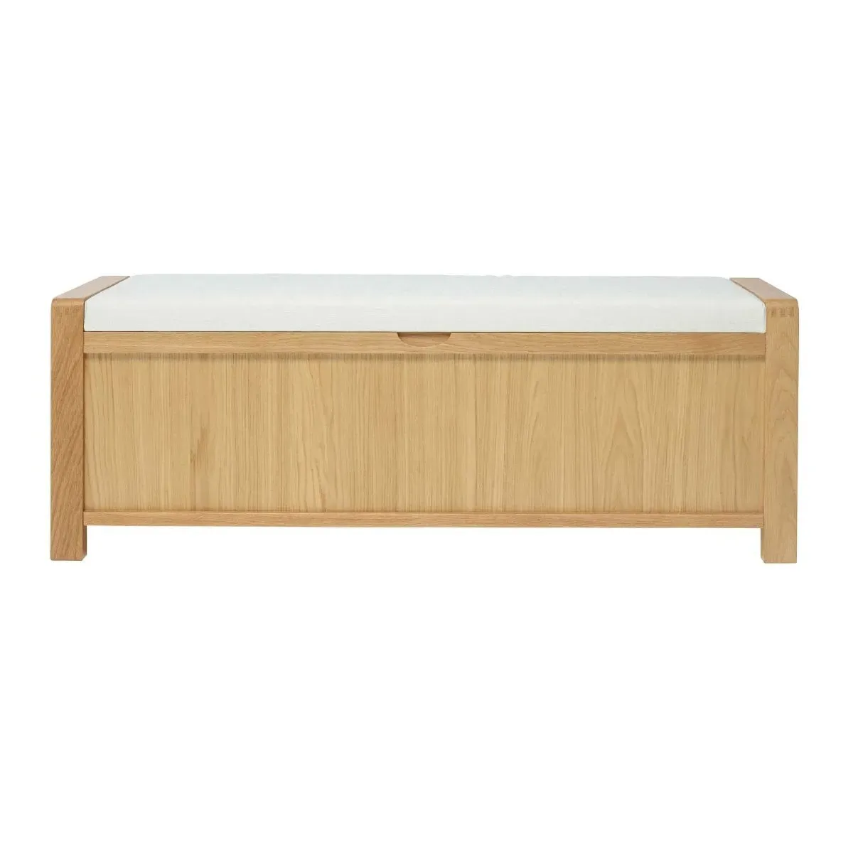 Ercol Bosco Storage Bench with Storage - White, Oak