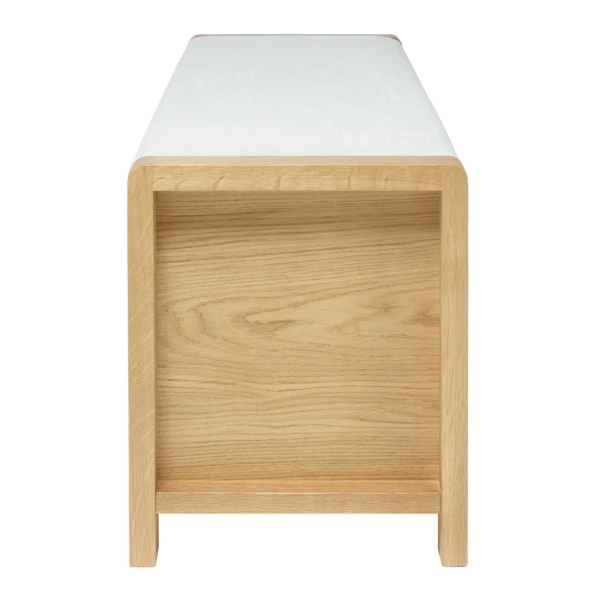 Ercol Bosco Storage Bench with Storage - White, Oak