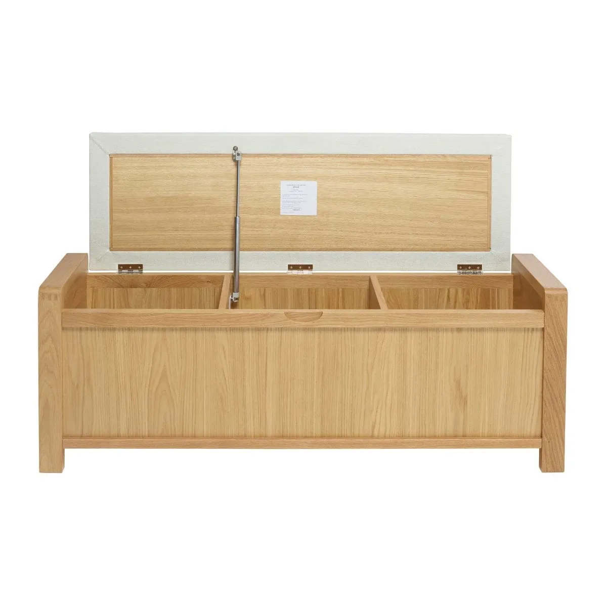Ercol Bosco Storage Bench with Storage - White, Oak