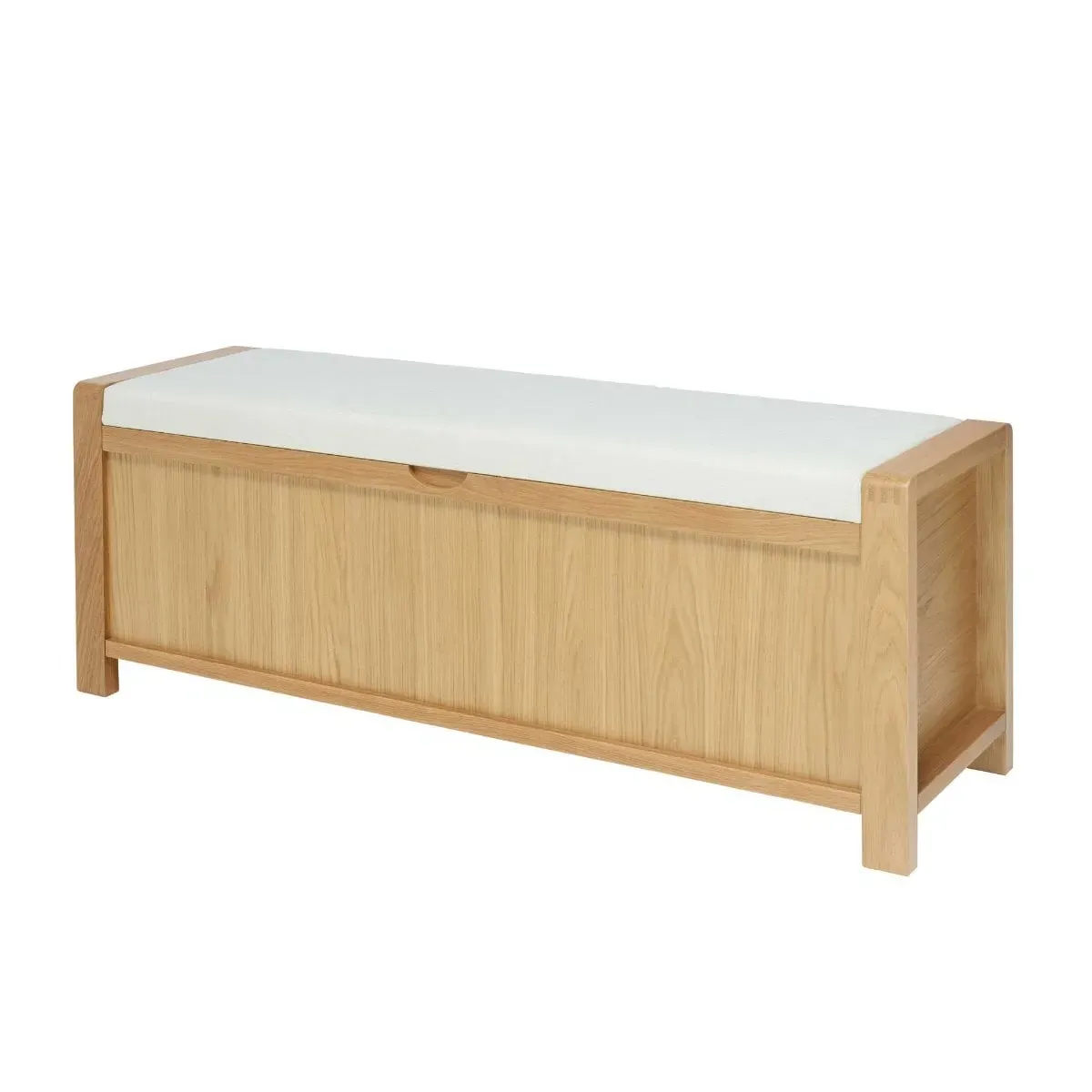 Ercol Bosco Storage Bench with Storage - White, Oak