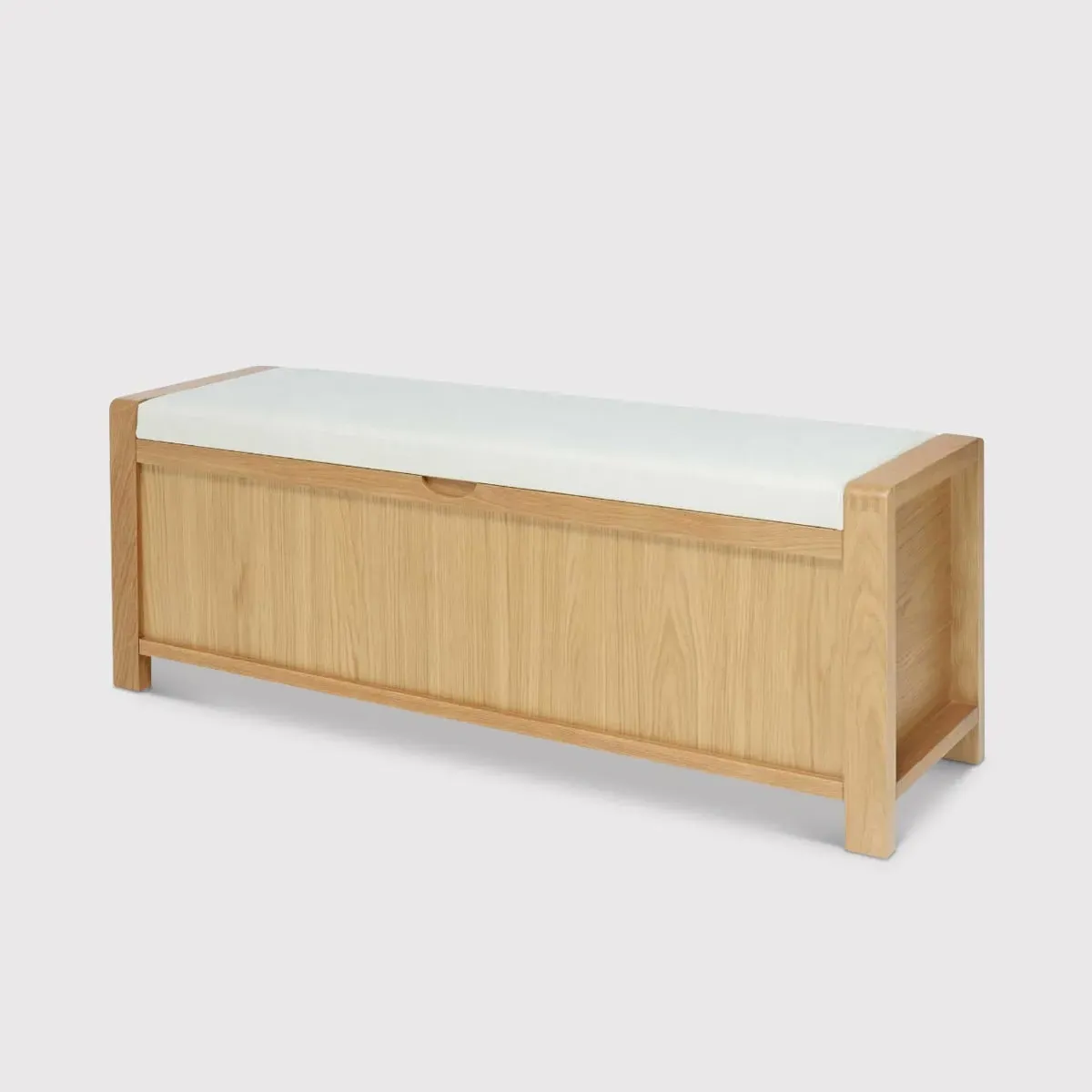 Ercol Bosco Storage Bench with Storage - White, Oak