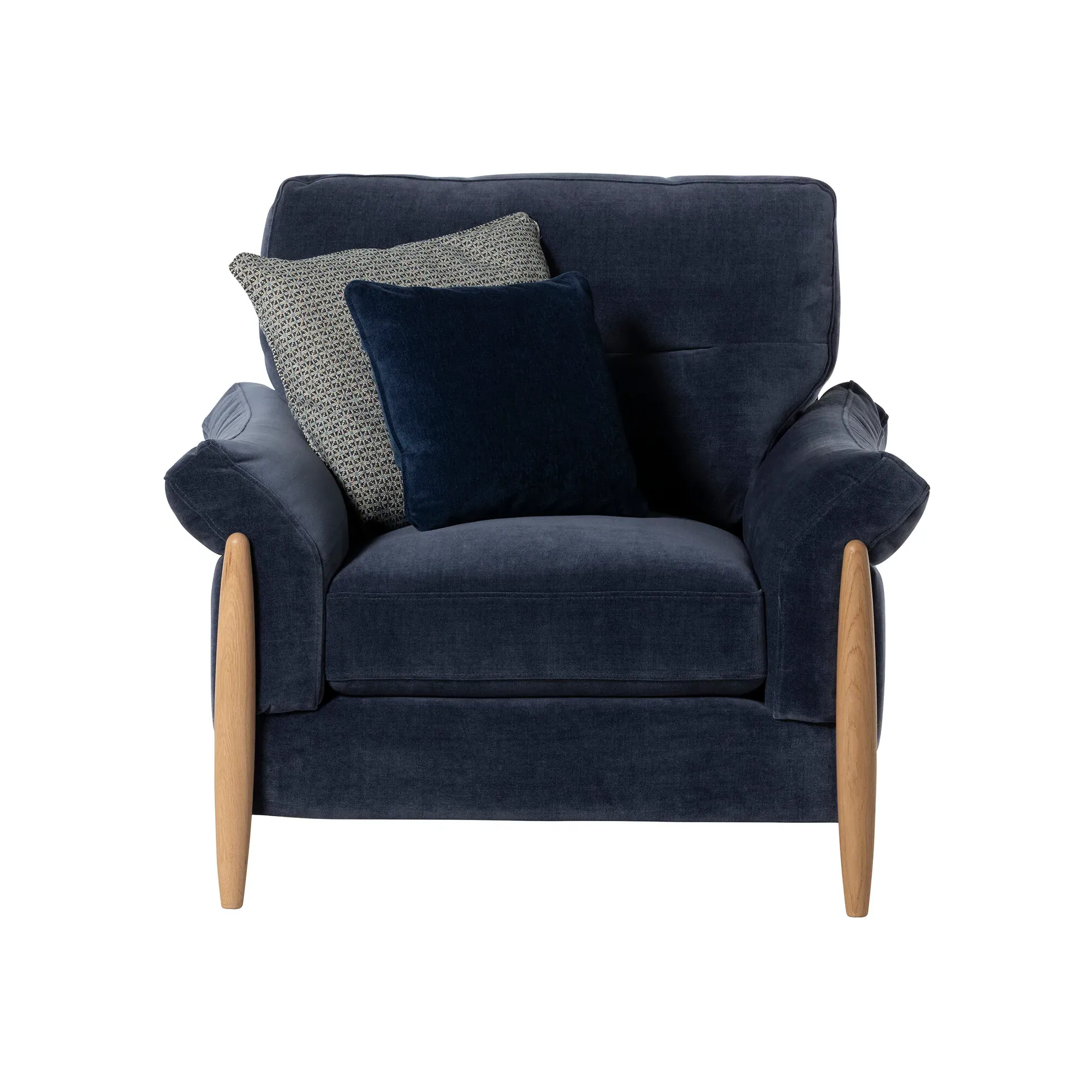 Ercol Clara Armchair - Blue, Fabric