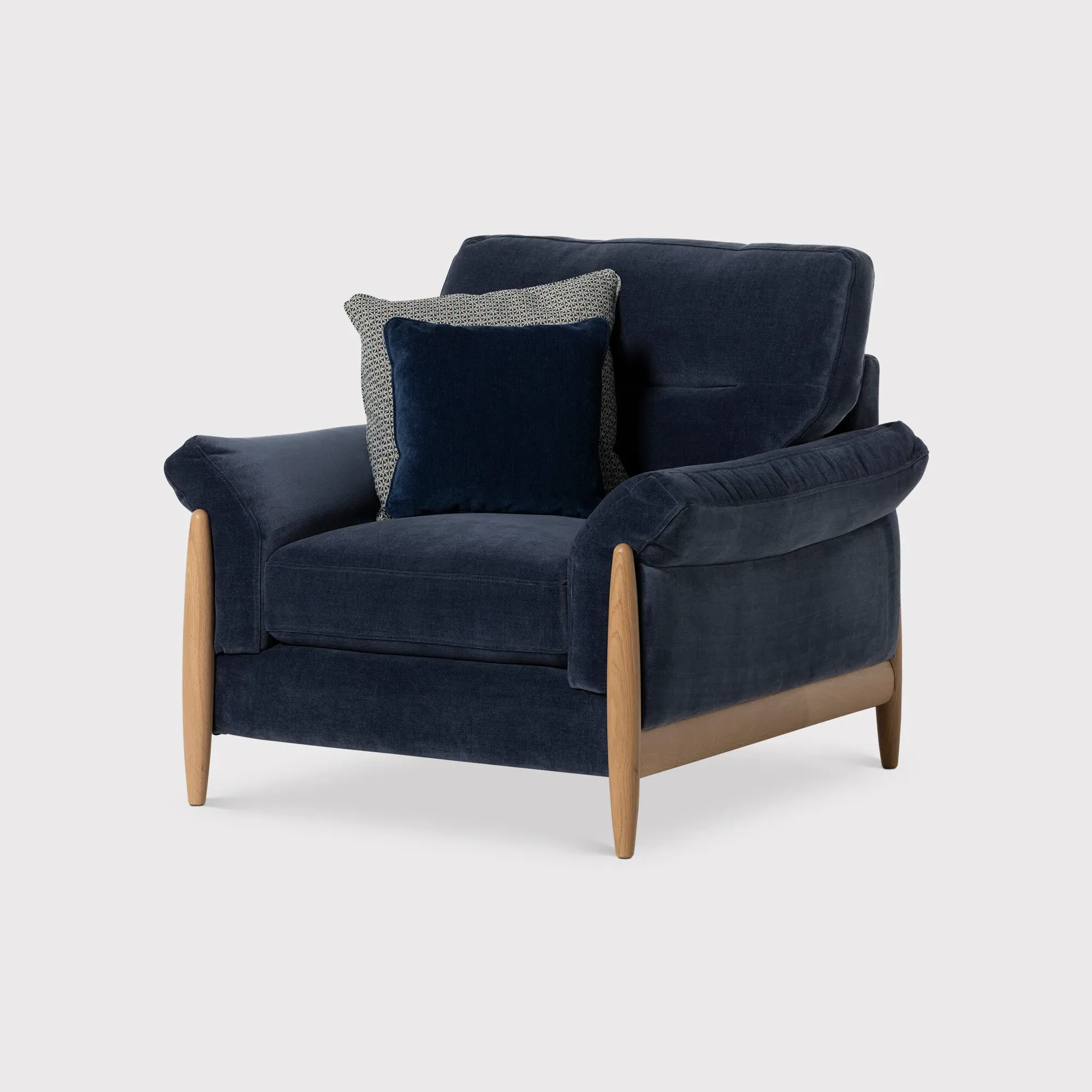 Ercol Clara Armchair - Blue, Fabric