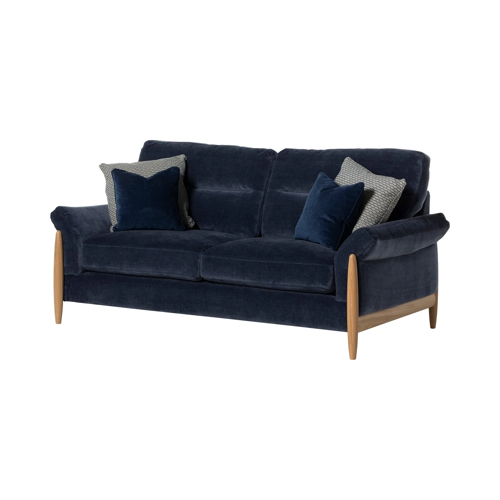 Ercol Clara Large Sofa - Blue, Fabric