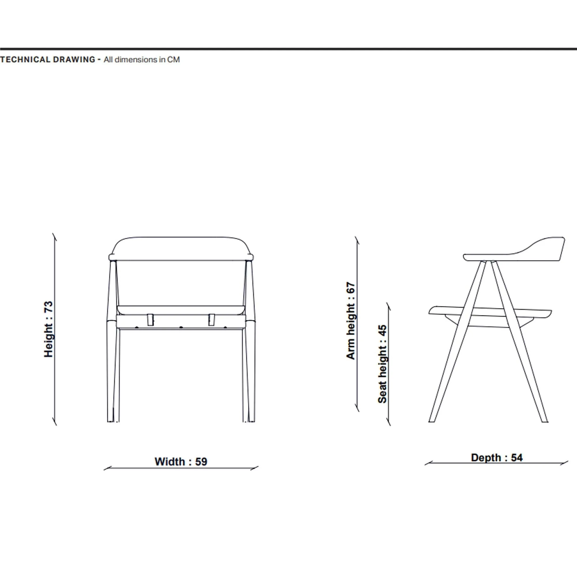 Ercol Como Armchair - Black, Oak
