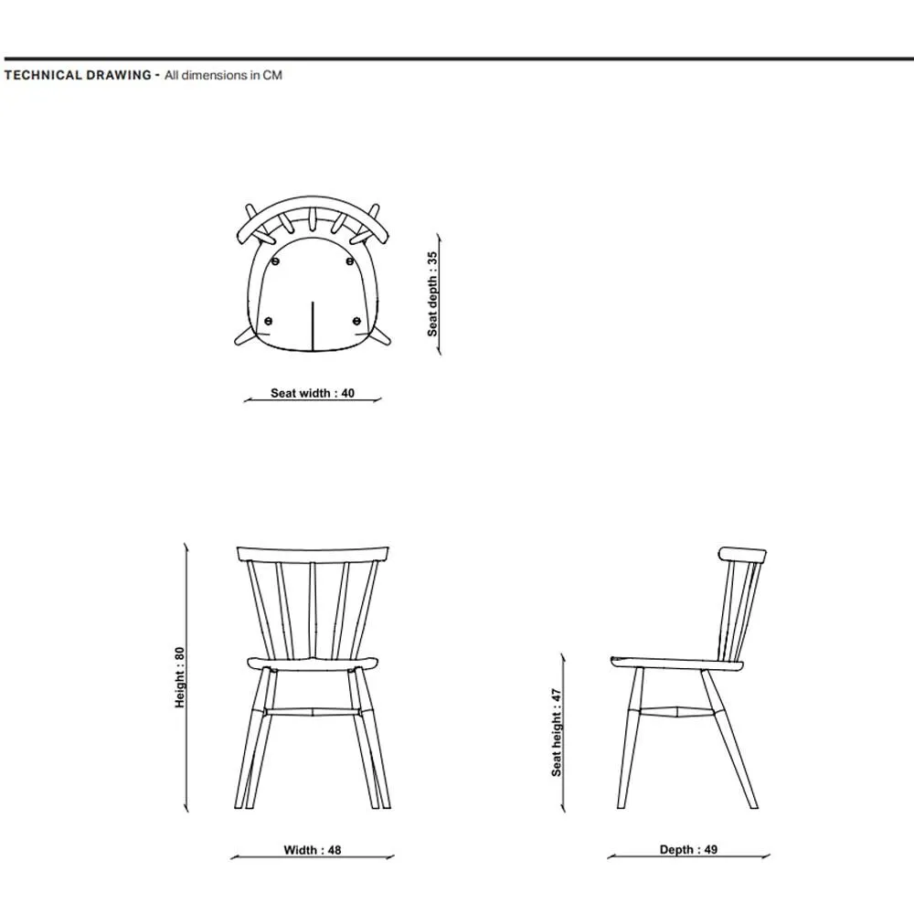 Ercol Heritage Dining Chair - Neutral, Oak