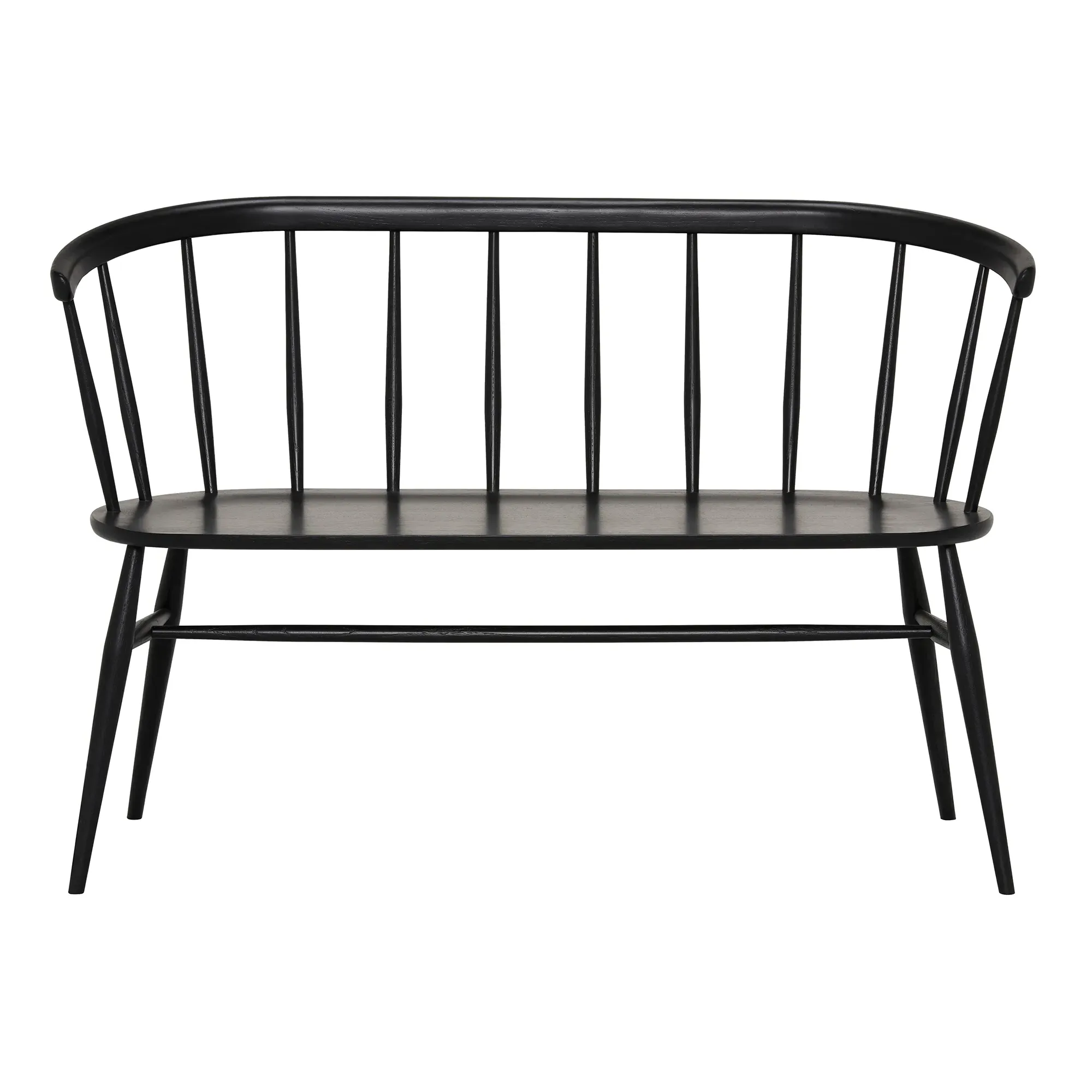 Ercol Heritage Loveseat Sofa - Black, Oak