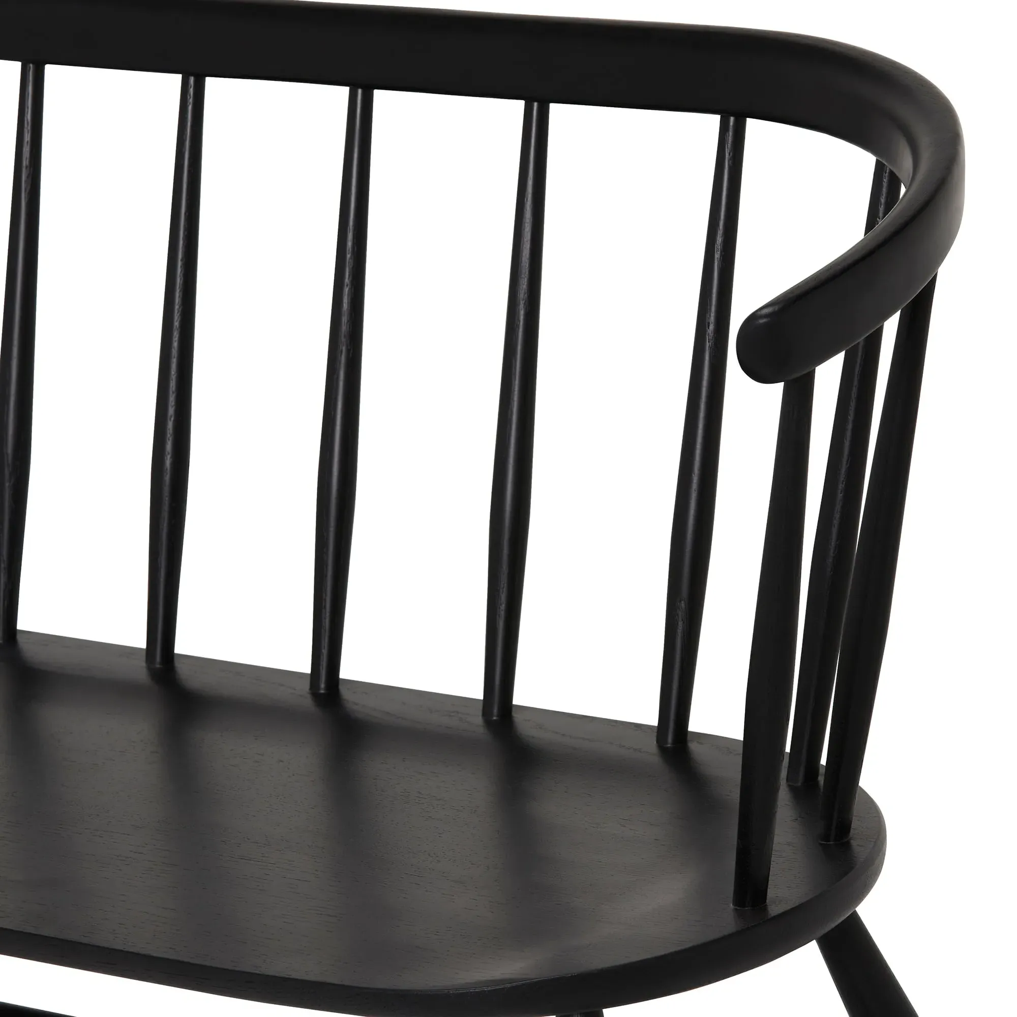 Ercol Heritage Loveseat Sofa - Black, Oak