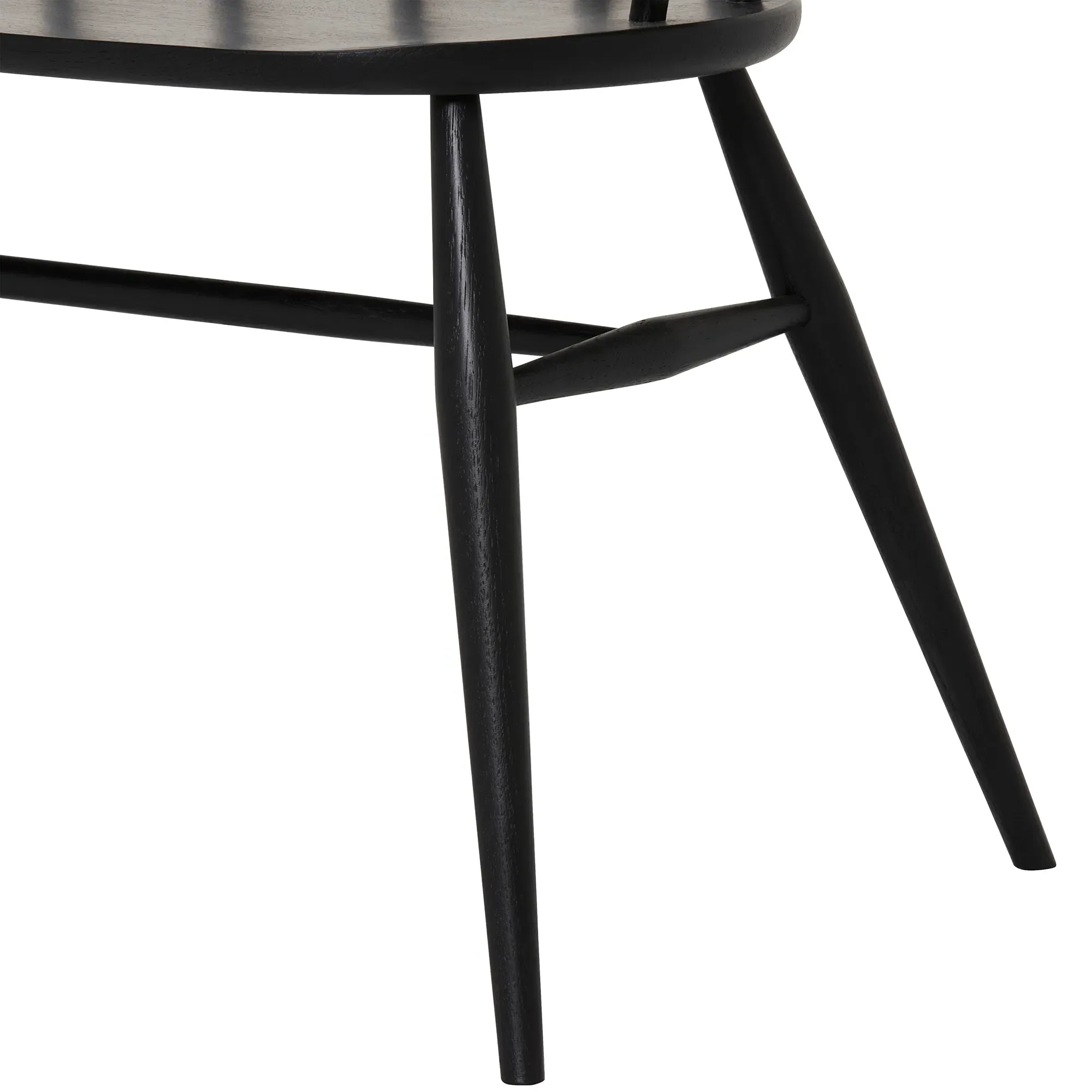 Ercol Heritage Loveseat Sofa - Black, Oak