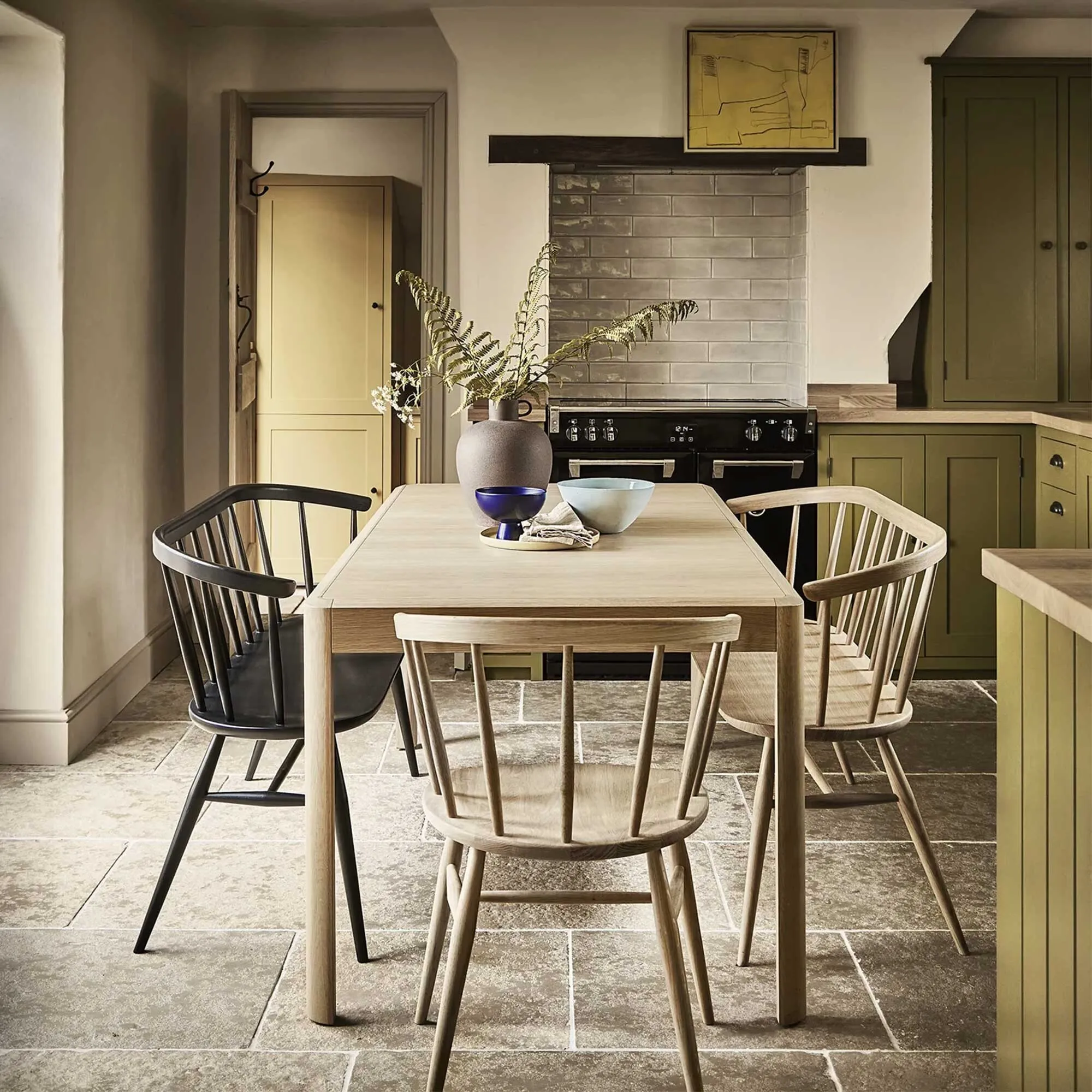 Ercol Heritage Loveseat Sofa - Neutral, Oak