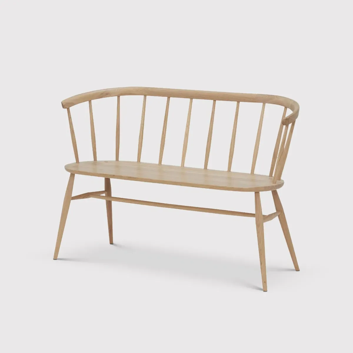 Ercol Heritage Loveseat Sofa - Neutral, Oak