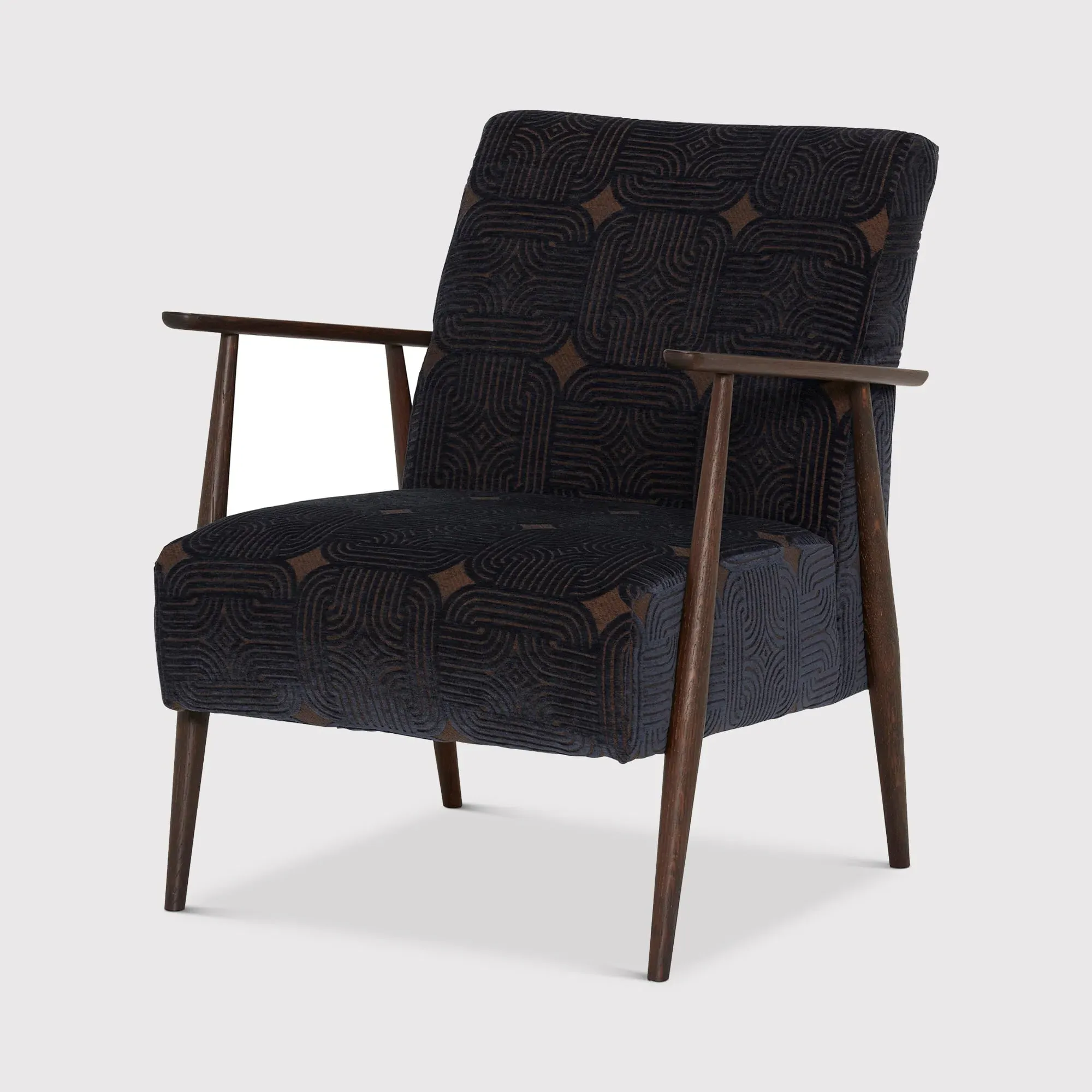 Ercol Marlia Accent Chair - Blue, Fabric image