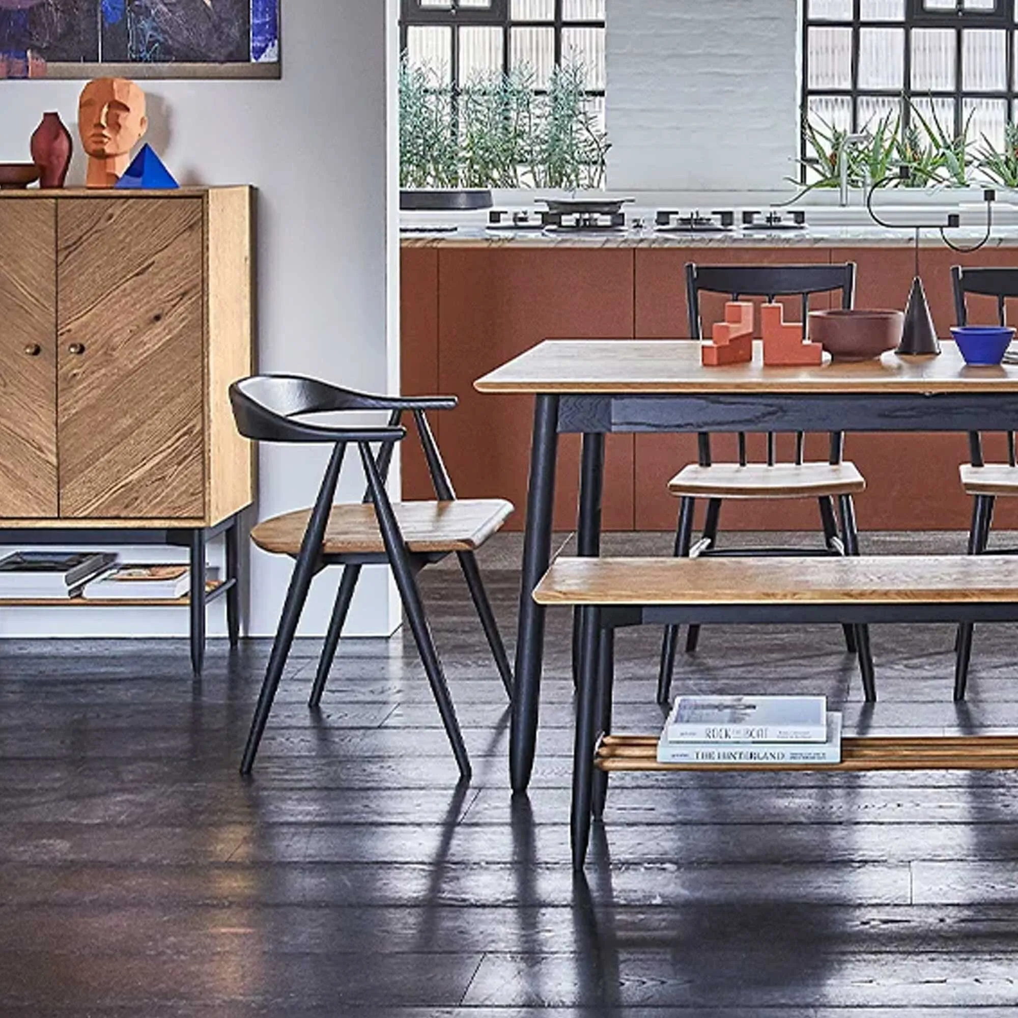 Ercol Monza Medium Extending Dining Table - Brown, Oak