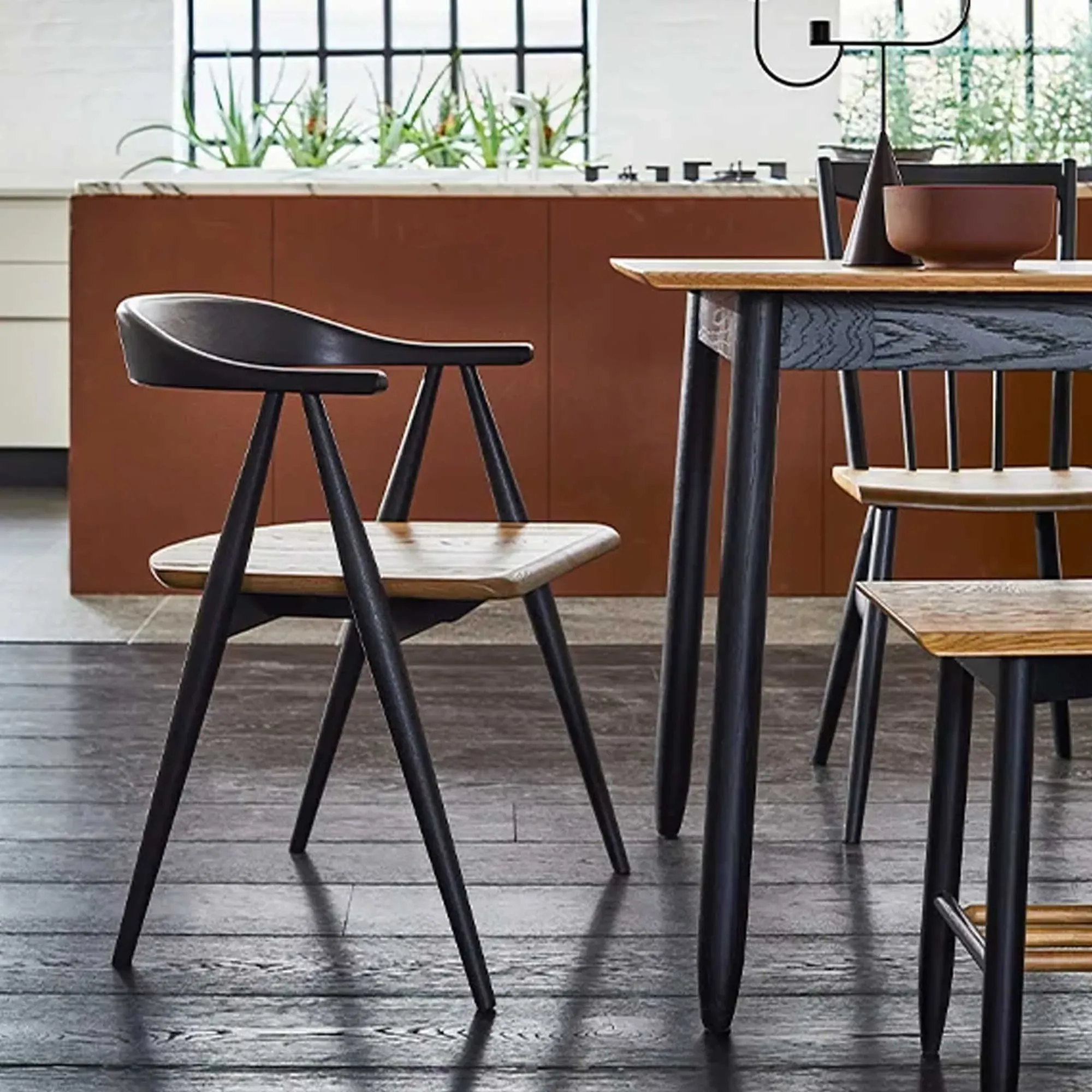 Ercol Monza Medium Extending Dining Table - Brown, Oak