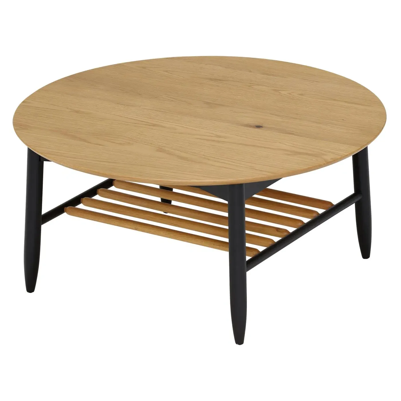 Ercol Monza Round Coffee Table - Brown, Oak