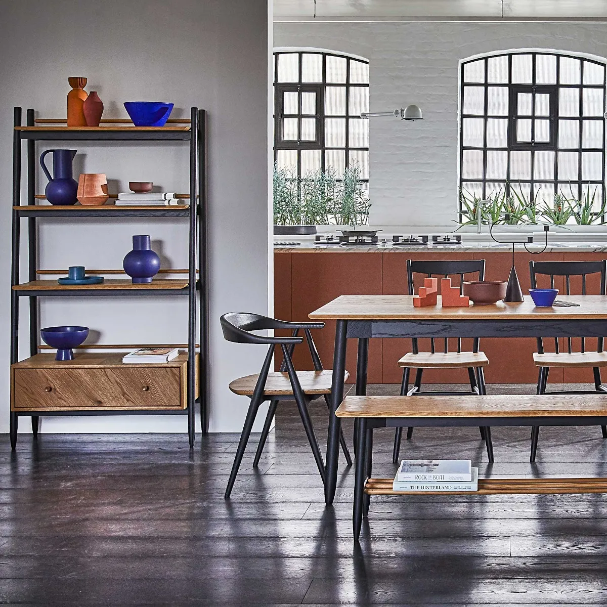 Ercol Monza Shelving Unit - Neutral, Oak