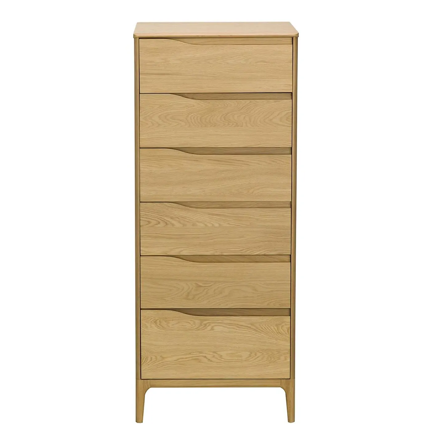 Ercol Rimini 6 Drawer Tall Chest - Neutral, Oak
