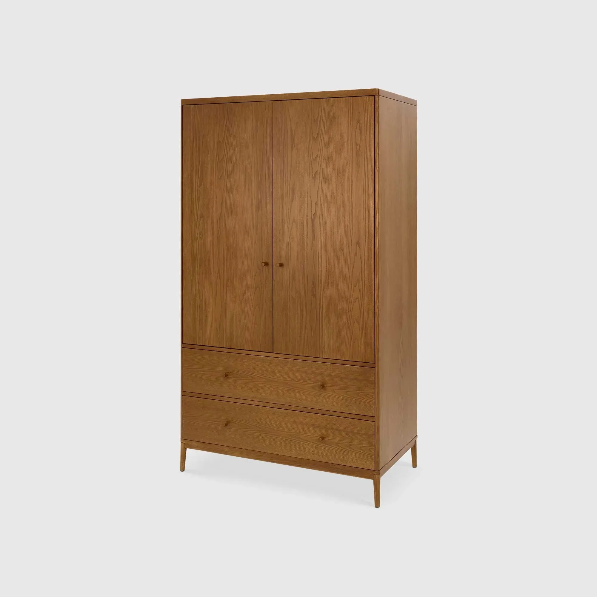 Ercol Salina 2 Door Wardrobe - Neutral, Ash