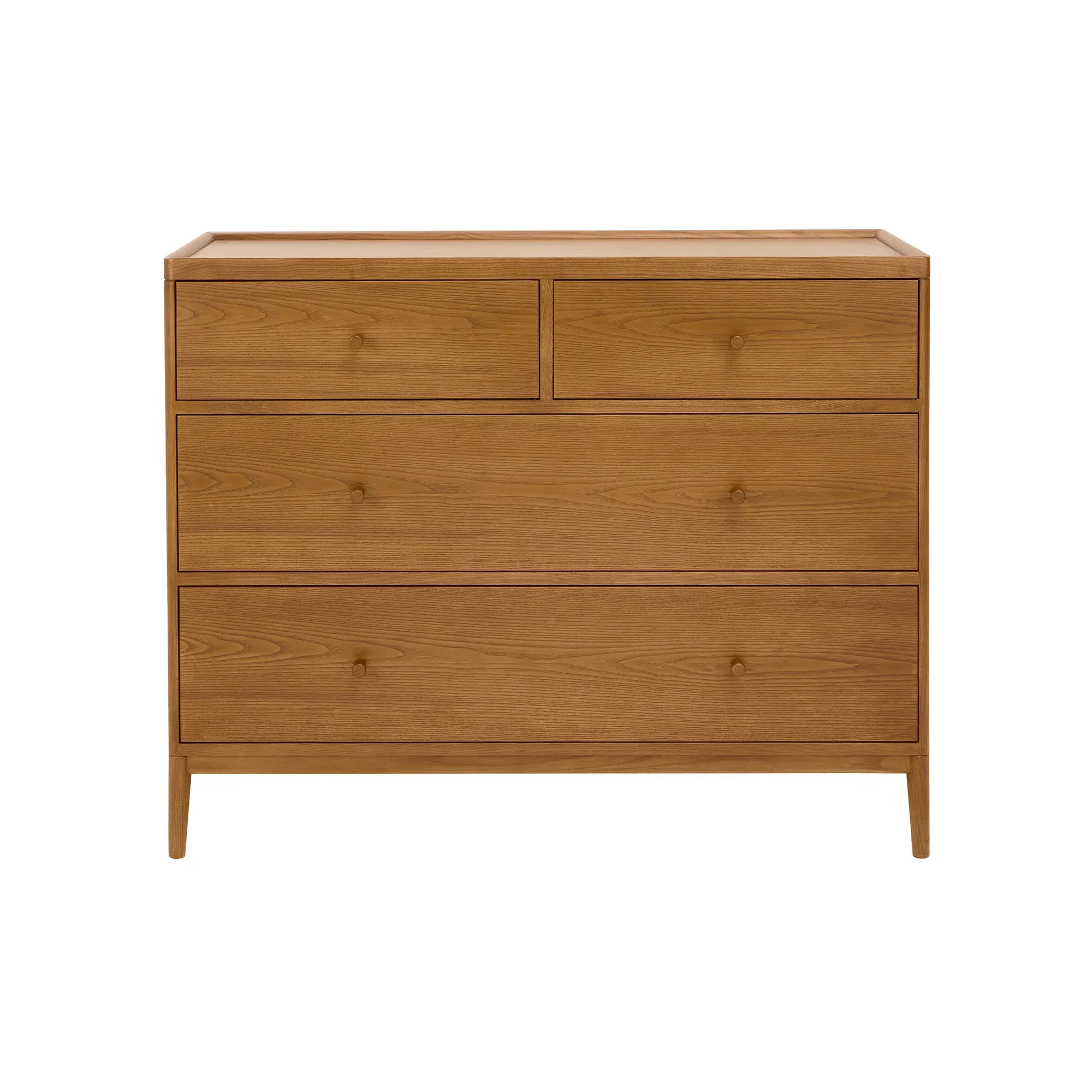 Ercol Salina 4 Drawer Wide Chest - Neutral, Ash