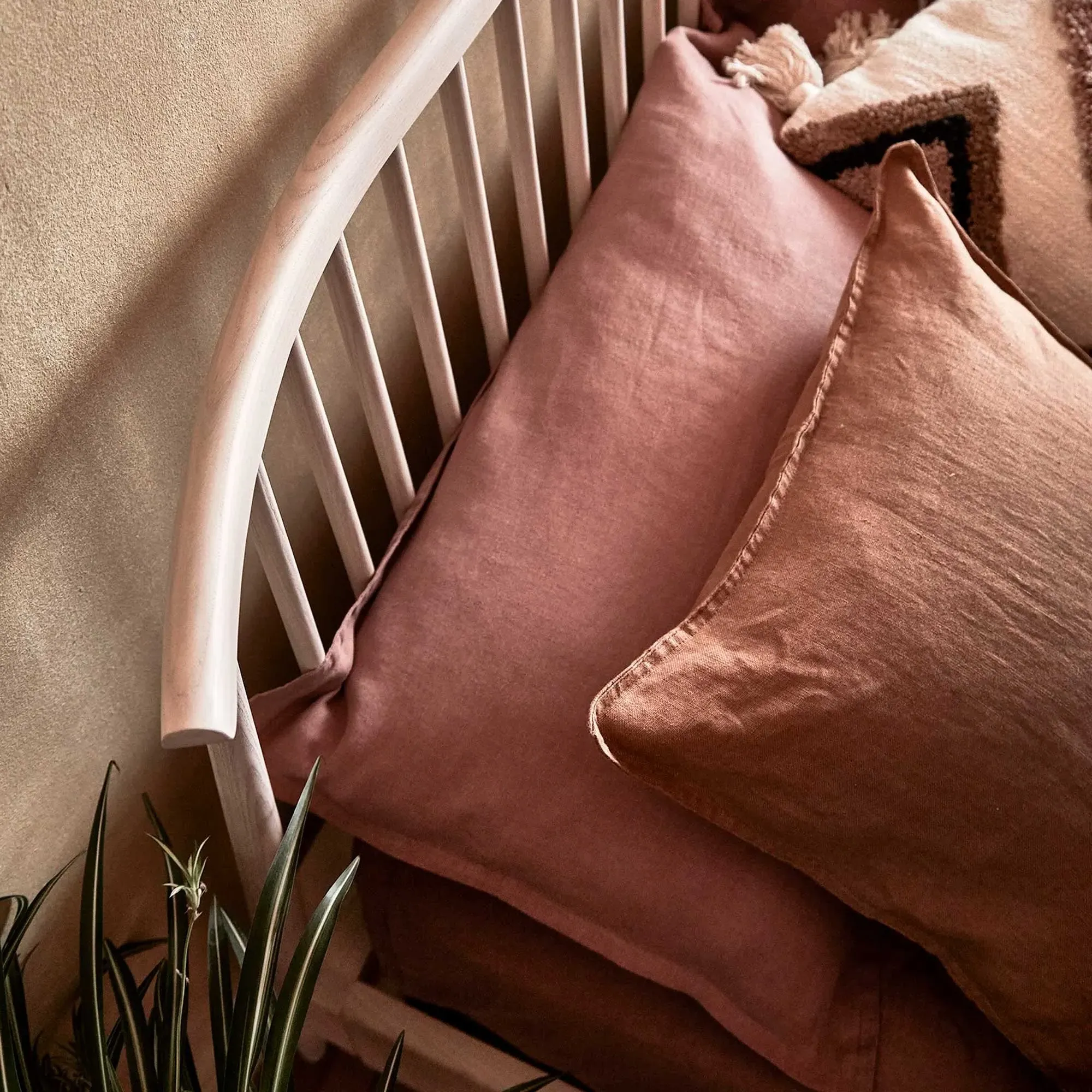 Ercol Salina Double Spindle Headboard Bed - Brown, Ash