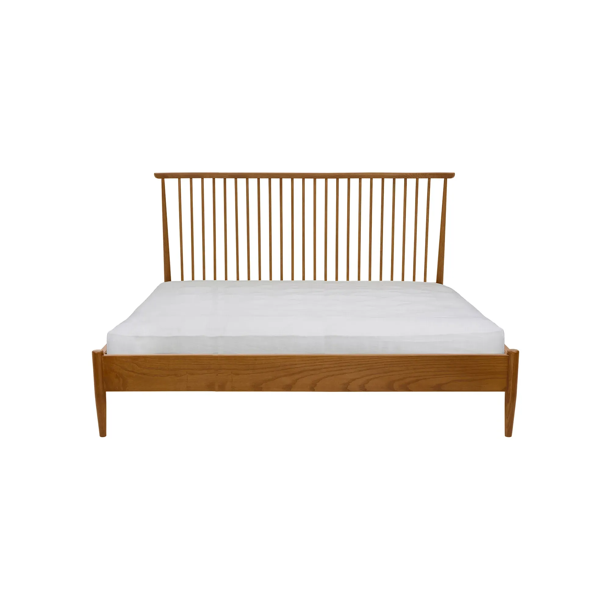 Ercol Salina Super King Spindle Headboard Bed - Neutral, Ash