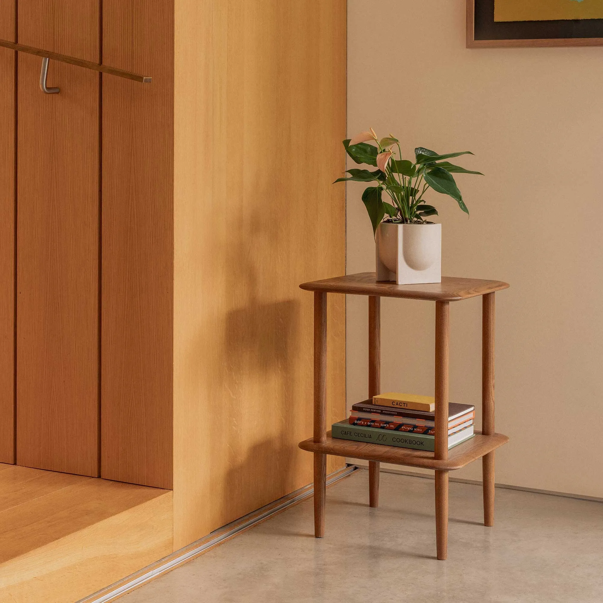 Ercol Stack Lamp Table - Neutral, Ash Wood