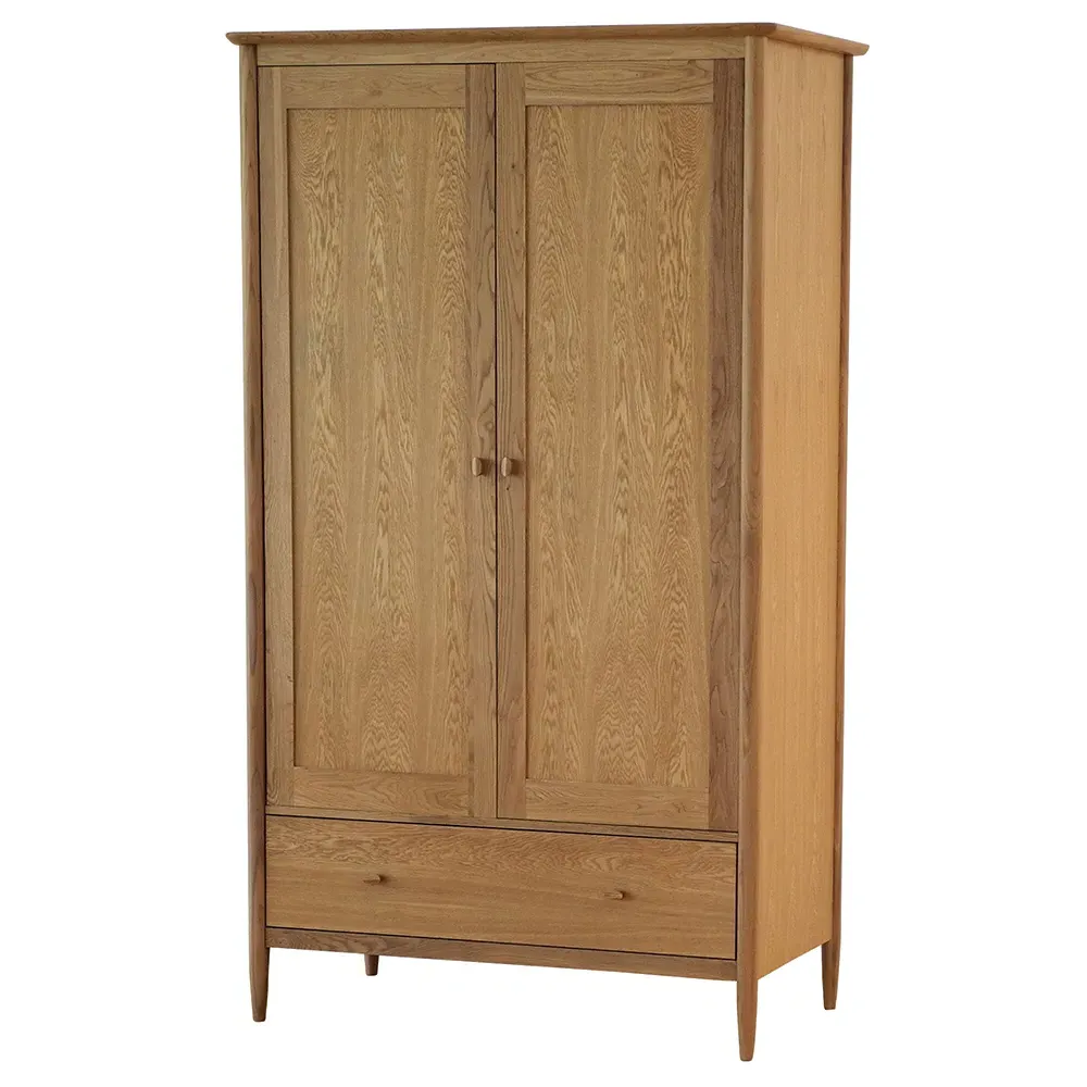 Ercol Teramo 2 Door Wardrobe - Brown, Oak