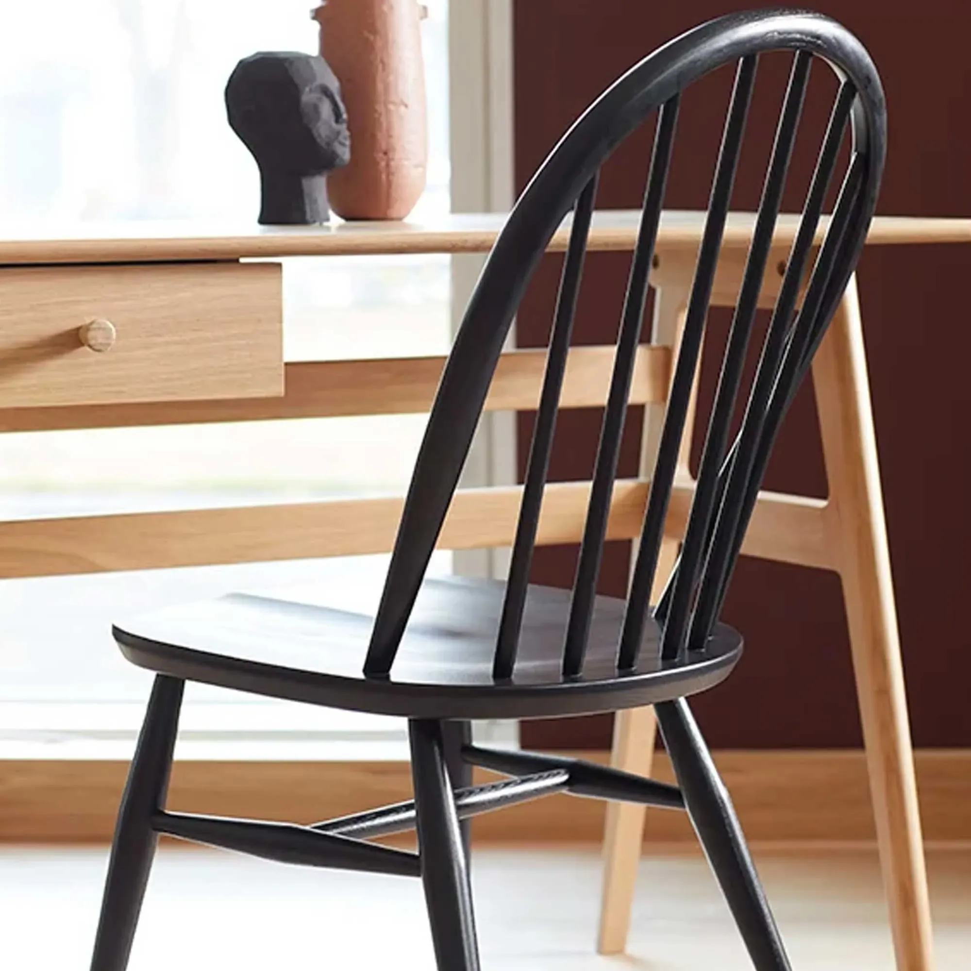 Ercol Windsor Dining Chair - Black, Ash