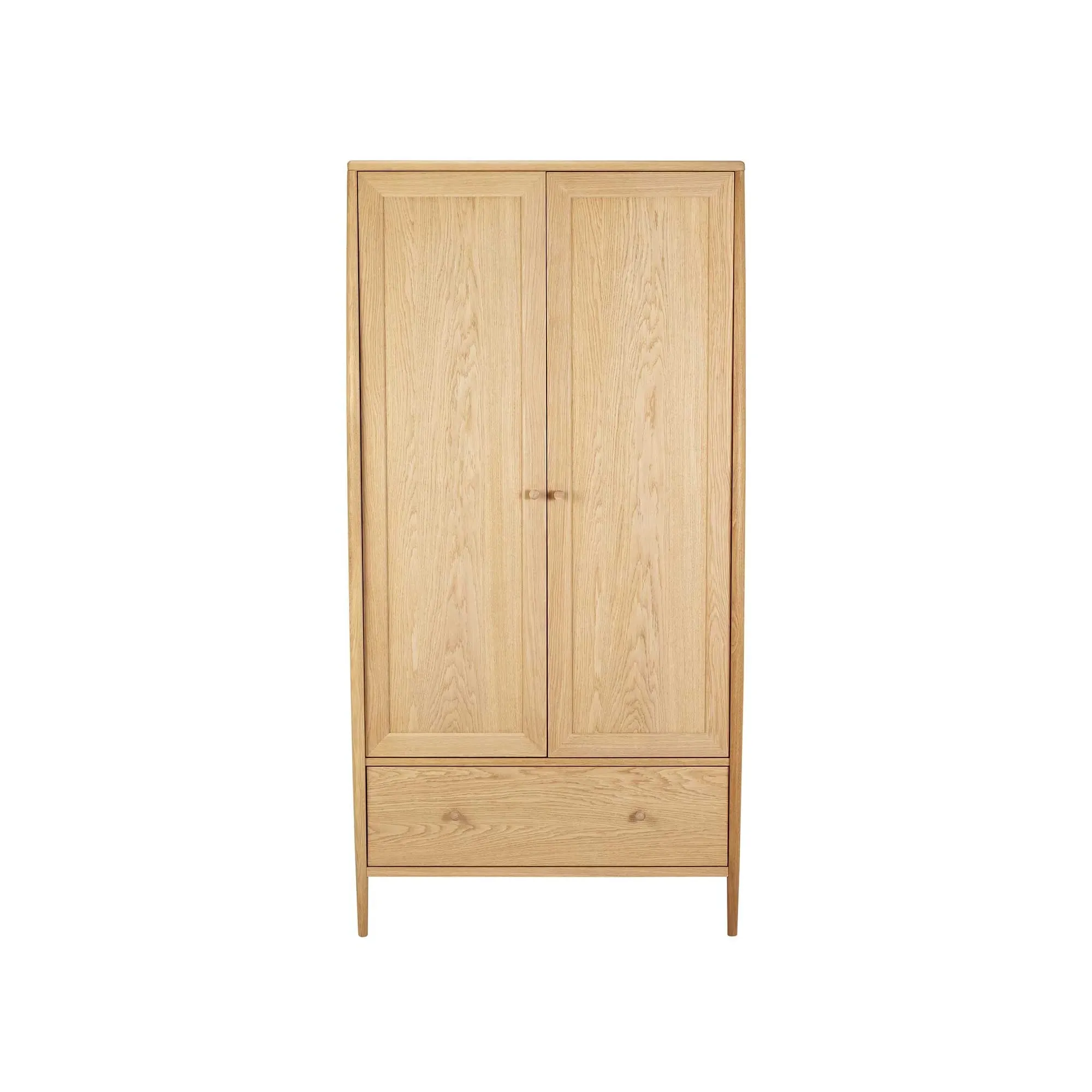 Ercol Winslow 2 Door Wardrobe - Neutral, Oak