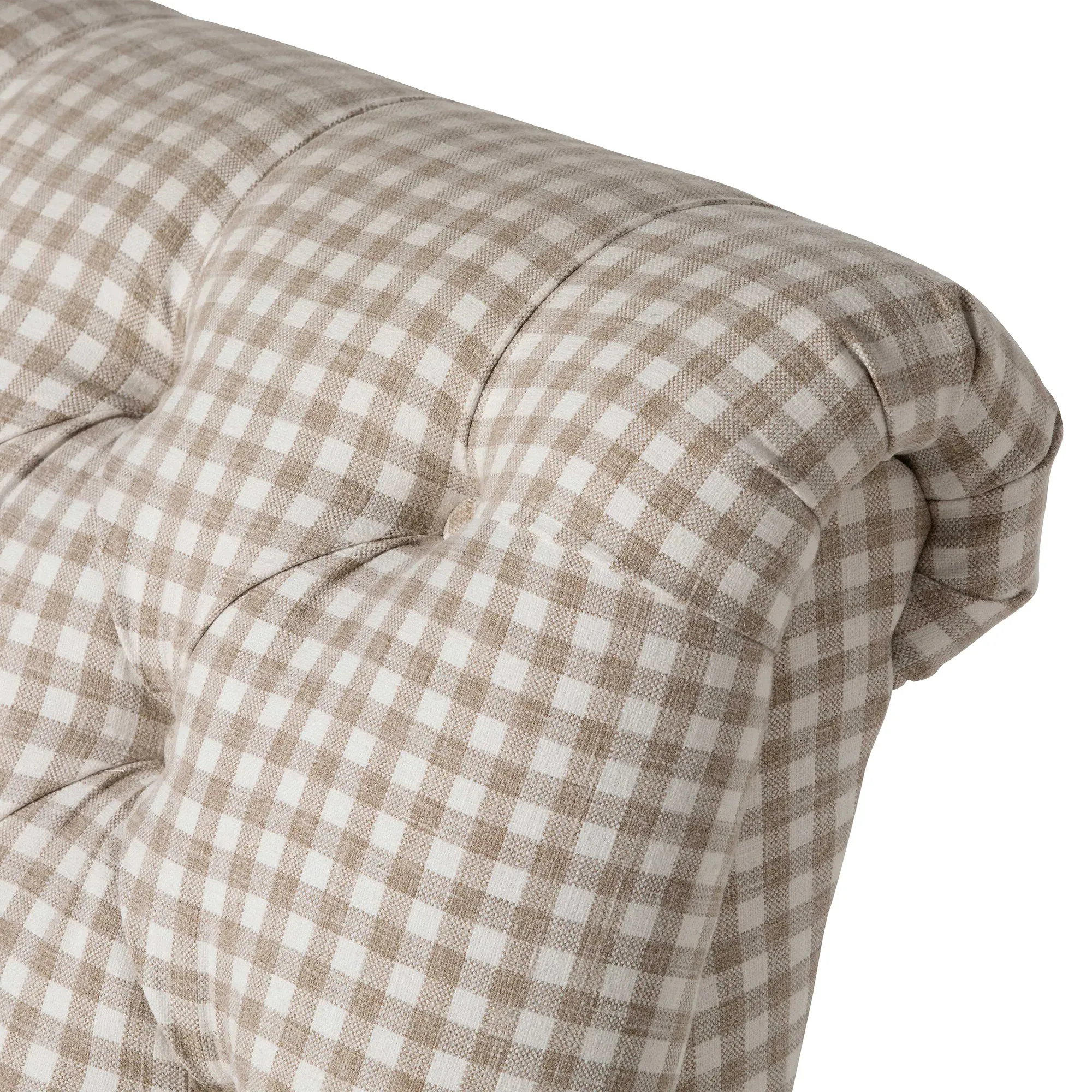 Everdeen Buttoned Accent Chair - Brown, Fabric