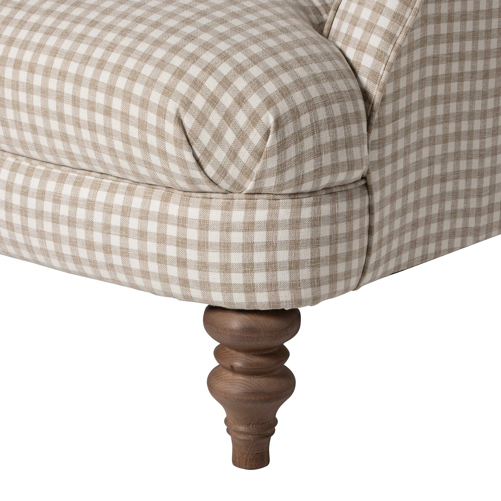 Everdeen Buttoned Accent Chair - Brown, Fabric