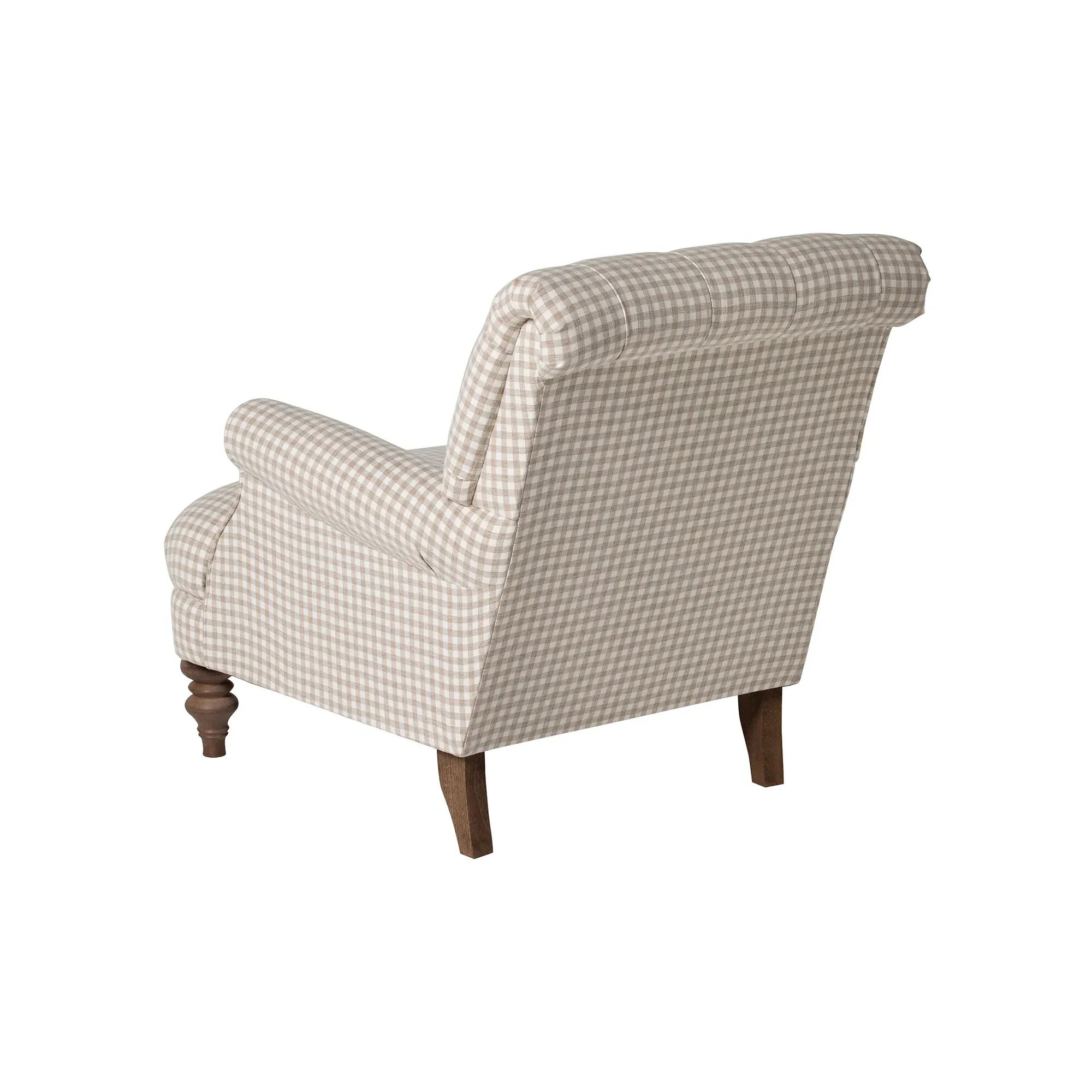 Everdeen Buttoned Accent Chair - Brown, Fabric