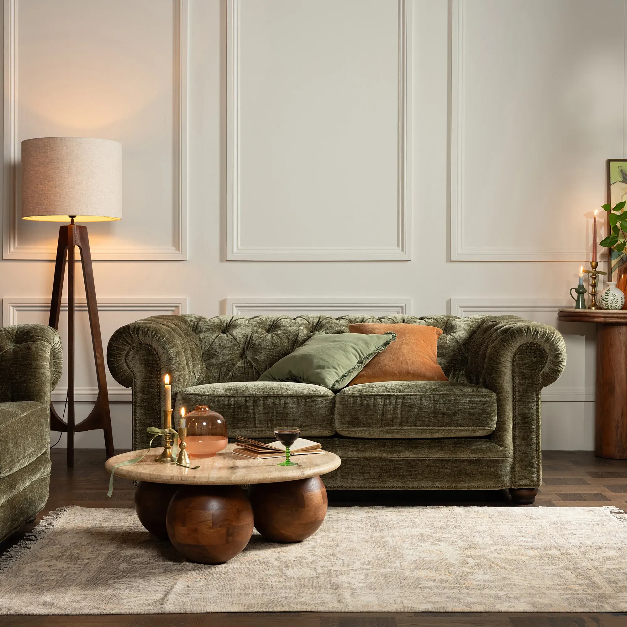 Everett 2-Seater Sofa - Green