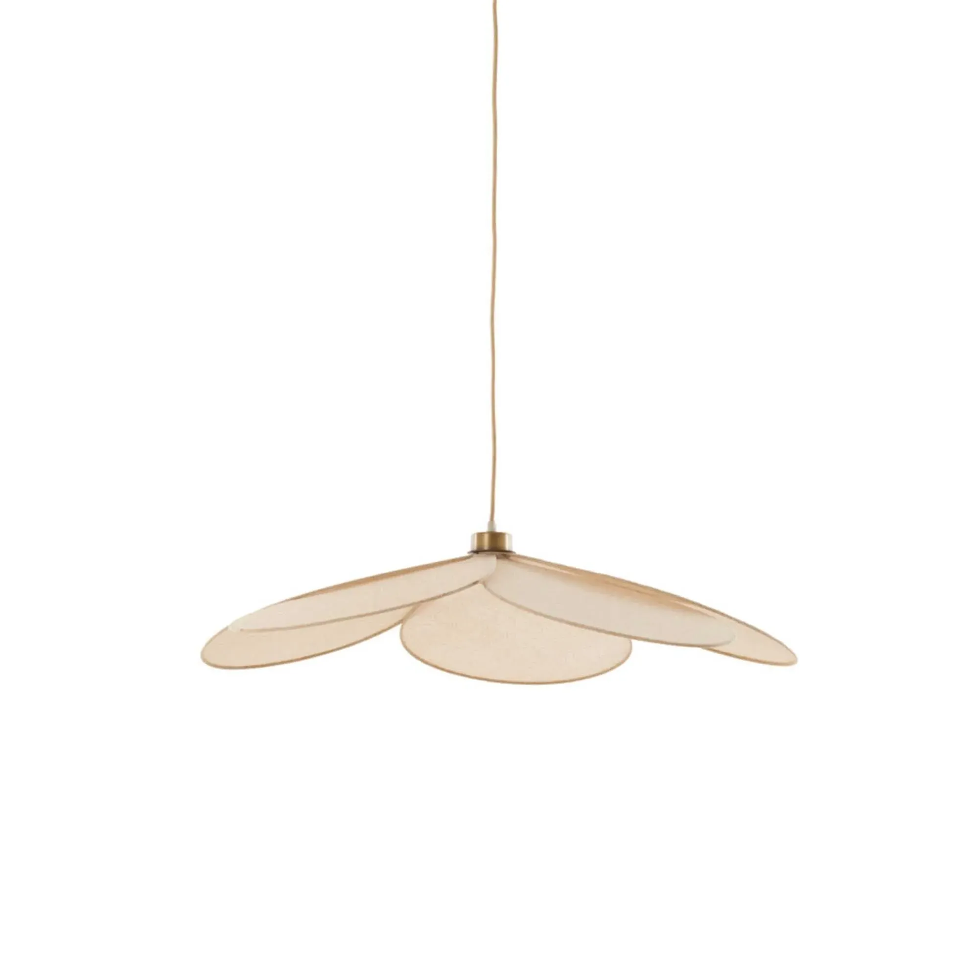 Fabric Petal Pendant Light - Neutral image
