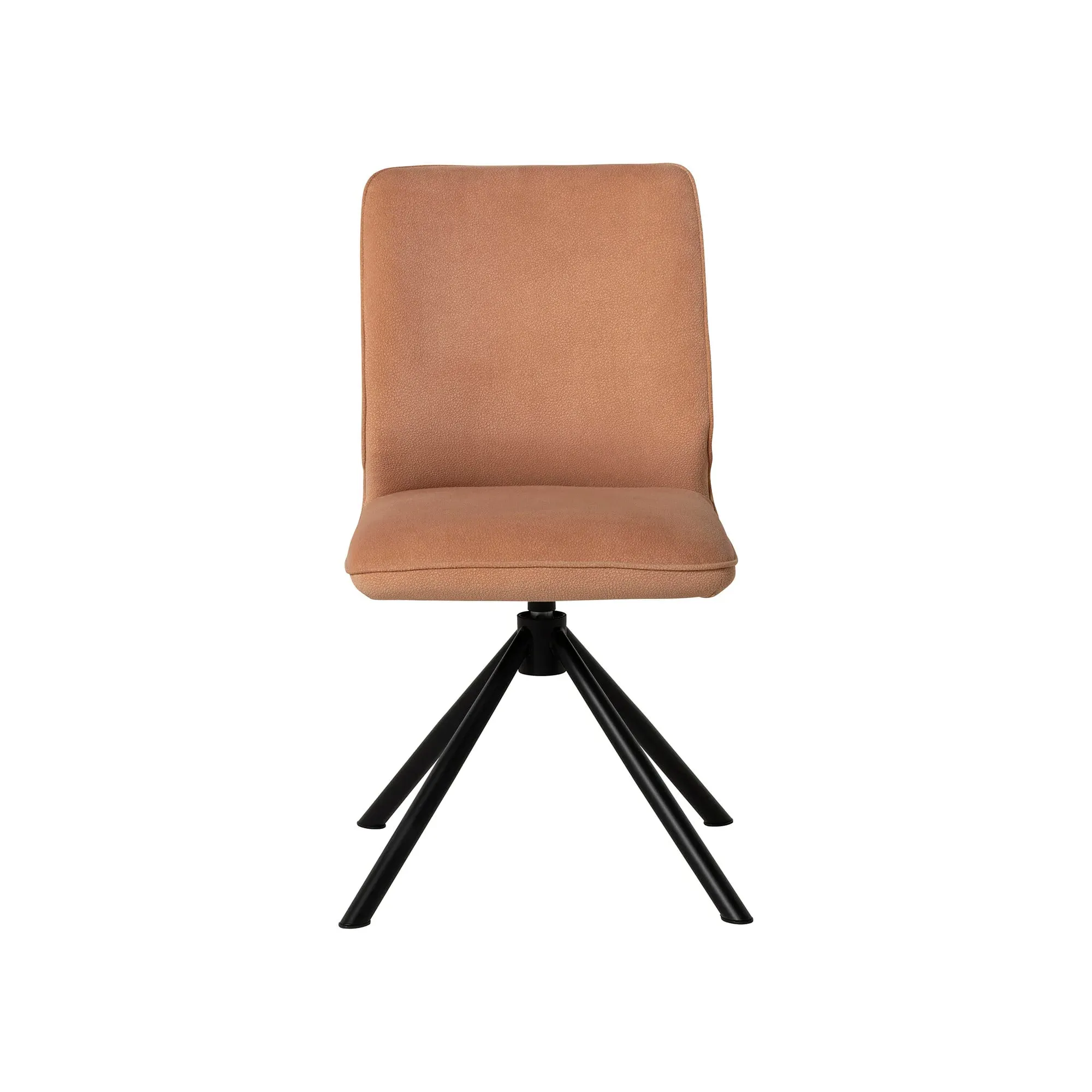Faulkner Dining Chair - Brown, Faux Leather