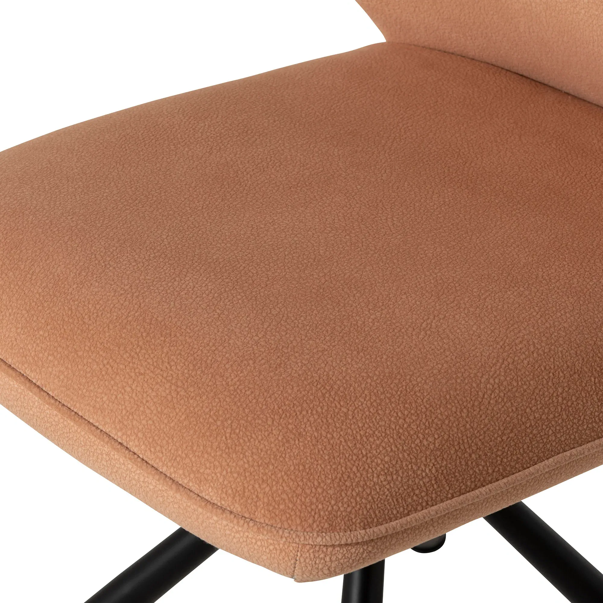 Faulkner Dining Chair - Brown, Faux Leather