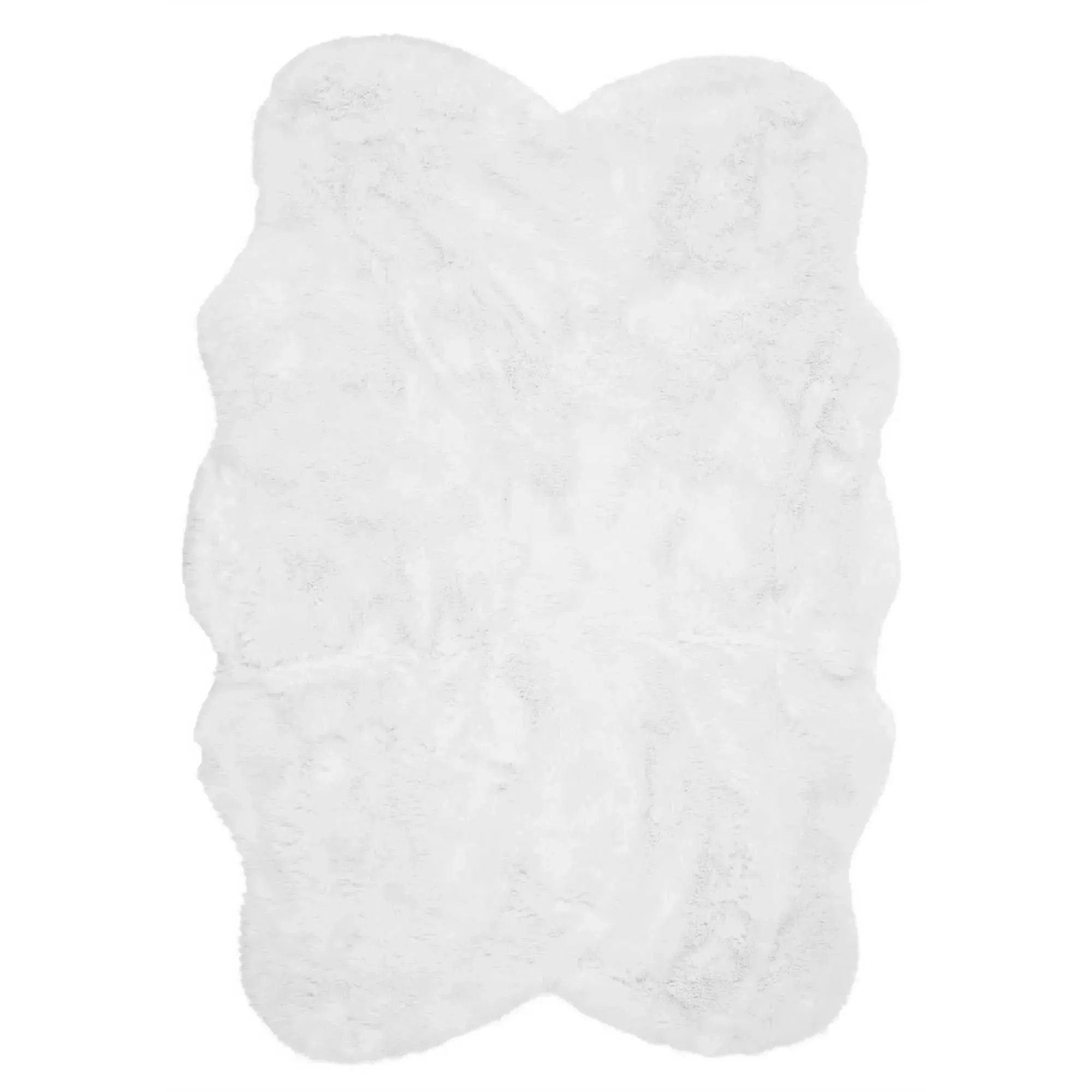 Faux Sheepskin Rug - White, Acrylic Polyester Blend product