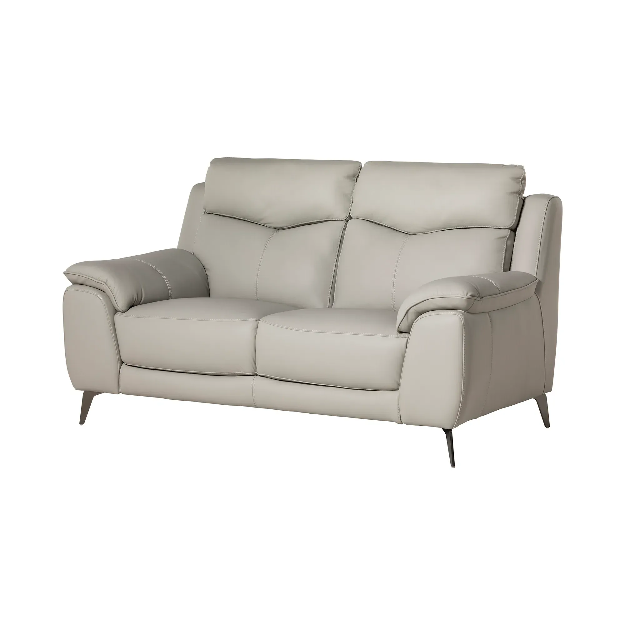 Fiore 2-Seater Sofa - Grey, Leather